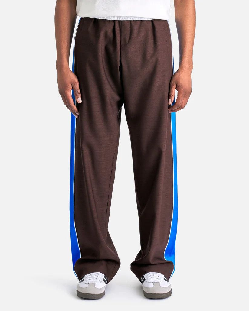 Wales Bonner o1s1v1r1oon0925 Courage Trousers in Dark Brown/Blue Size US 30 / EU 46 - 1 Thumbnail