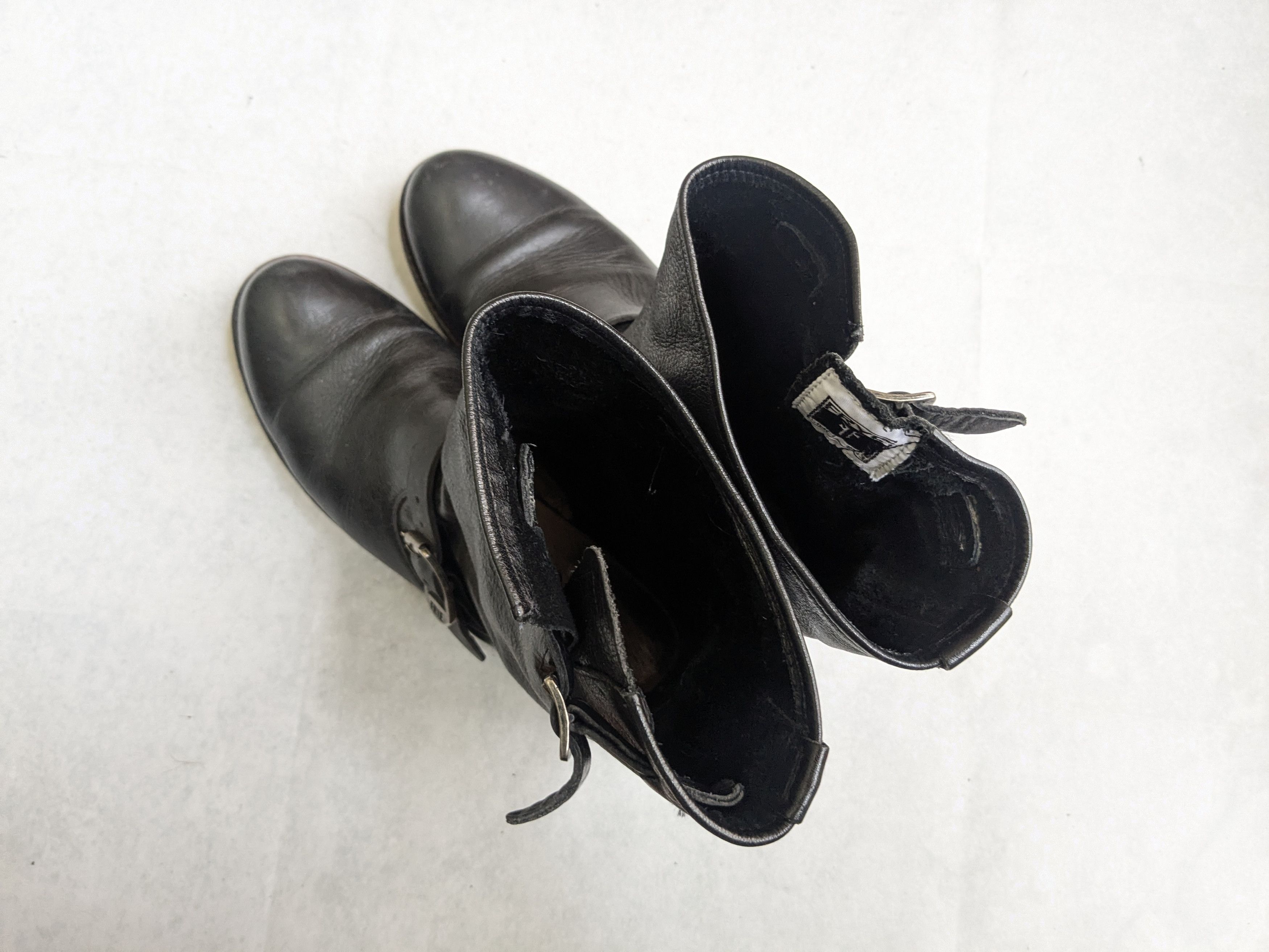 Frye Frye Engineer Boots Black Leather 7.5 Motorcycle Biker Size US 7.5 / EU 40-41 - 13 Thumbnail
