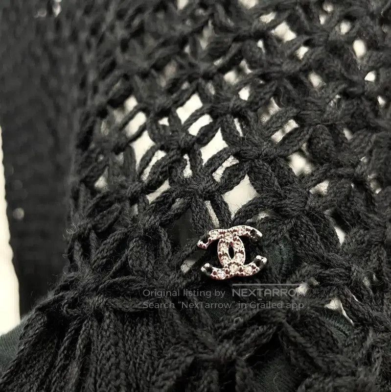 Chanel Chanel Black Wool Women's Midi Dress . Size S / US 4 / IT 40 - 7 Thumbnail