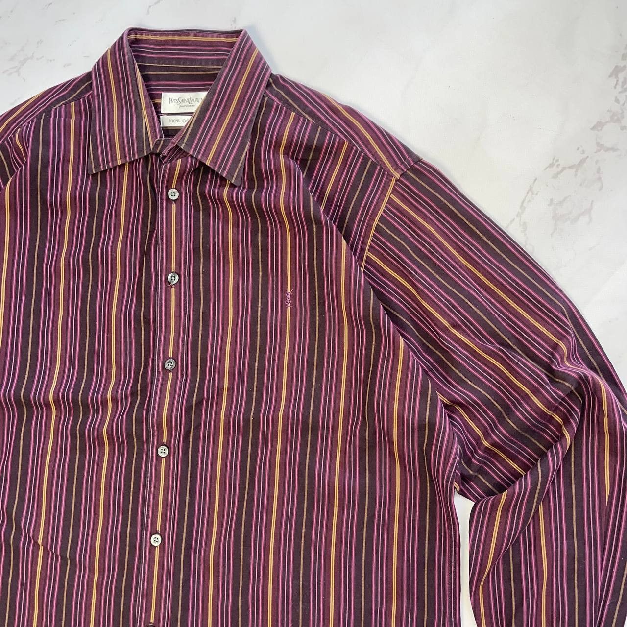 Yves Saint Laurent Yves Saint Laurent Long Shirt Vintage 90s Streetwear Sz L Size US L / EU 52-54 / 3 - 4 Thumbnail