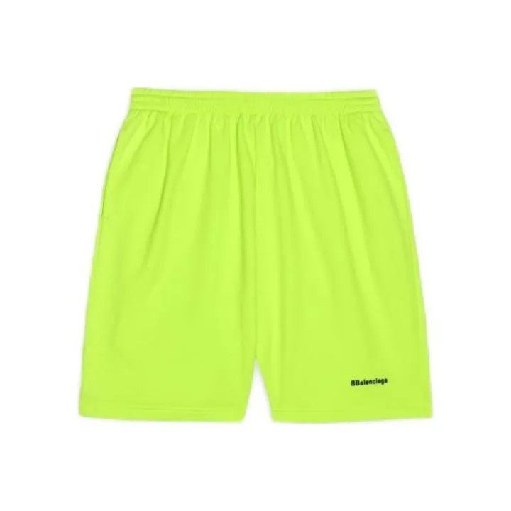 Balenciaga Balenciaga Balenciaga Green Logo Pattern Casual Shorts -25 Size US 27 - 1 Thumbnail