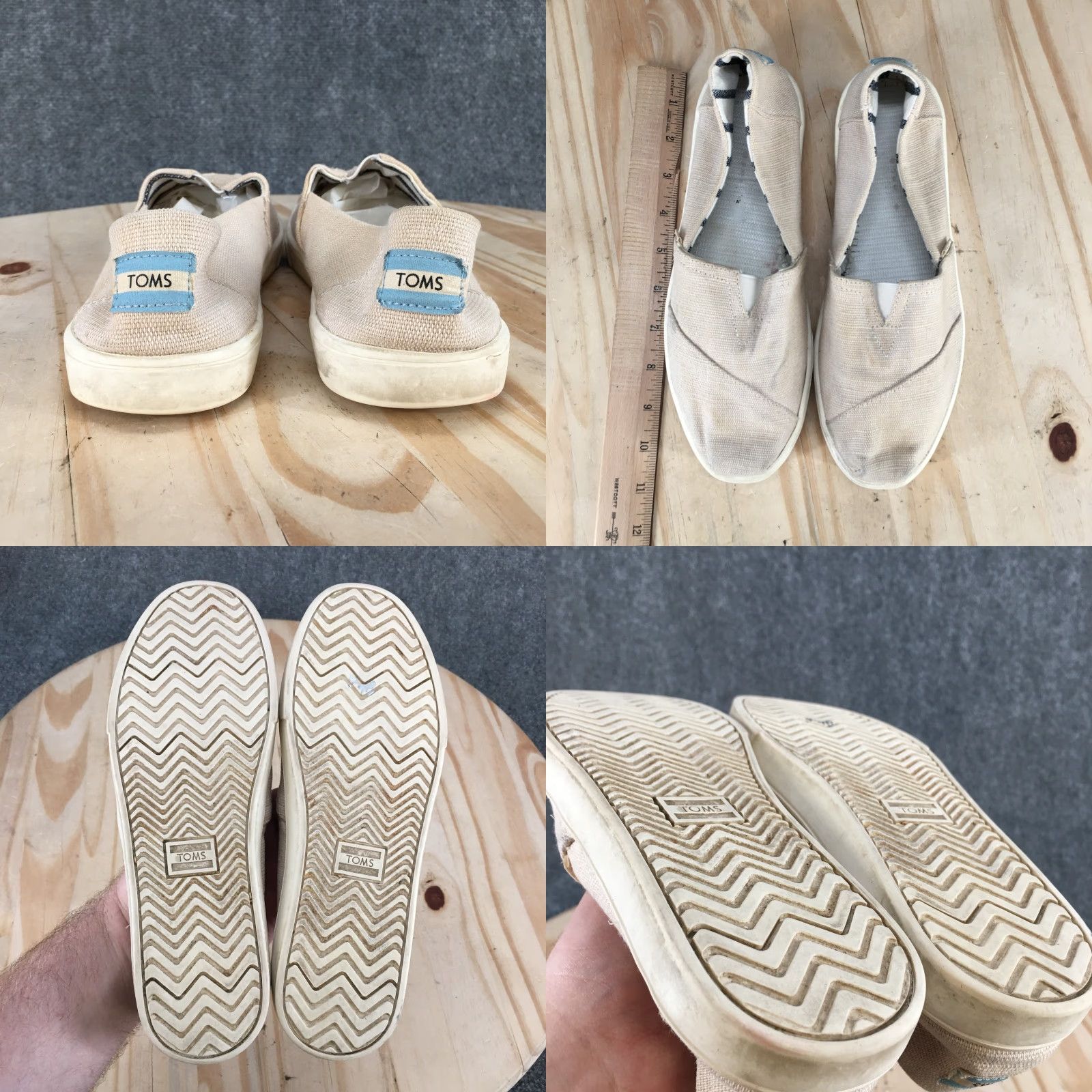 Toms TOMS Shoes Womens 8.5 Alpargatas Slip On Tan Canvas Low Top Comfort Casual Size M / US 6-8 / IT 42-44 - 9 Thumbnail