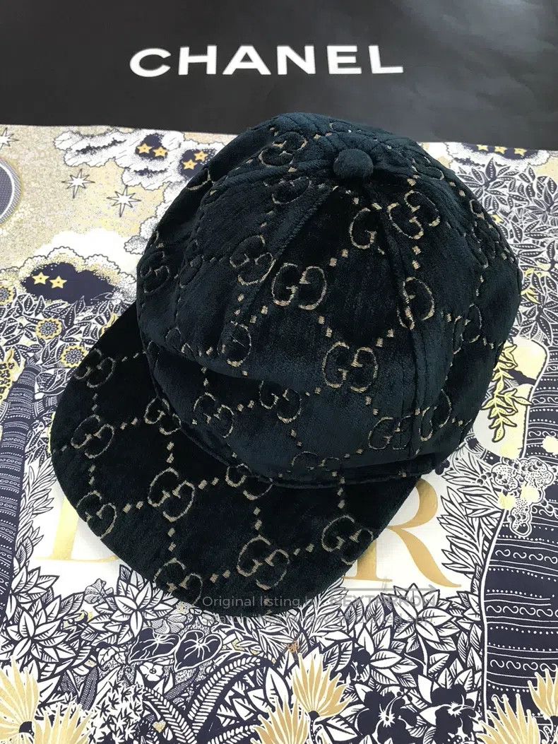 Gucci Gucci SizeS Old-fashioned velvet baseball cap Size ONE SIZE - 1 Thumbnail