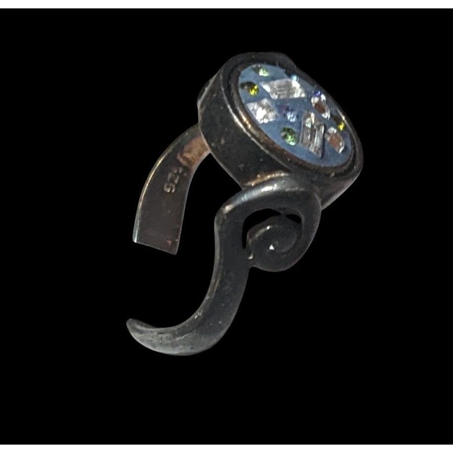 Other Spooky Gothic Kameleon Sterling Silver Ring with Removeable/ Size ONE SIZE - 11 Thumbnail
