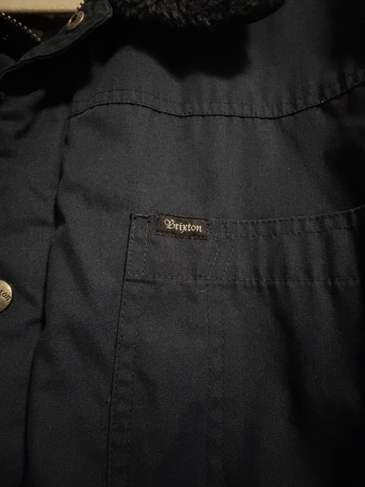 Brixton Vintage Navy Blue Brixton Chore Jacket Size US XL / EU 56 / 4 - 3 Thumbnail