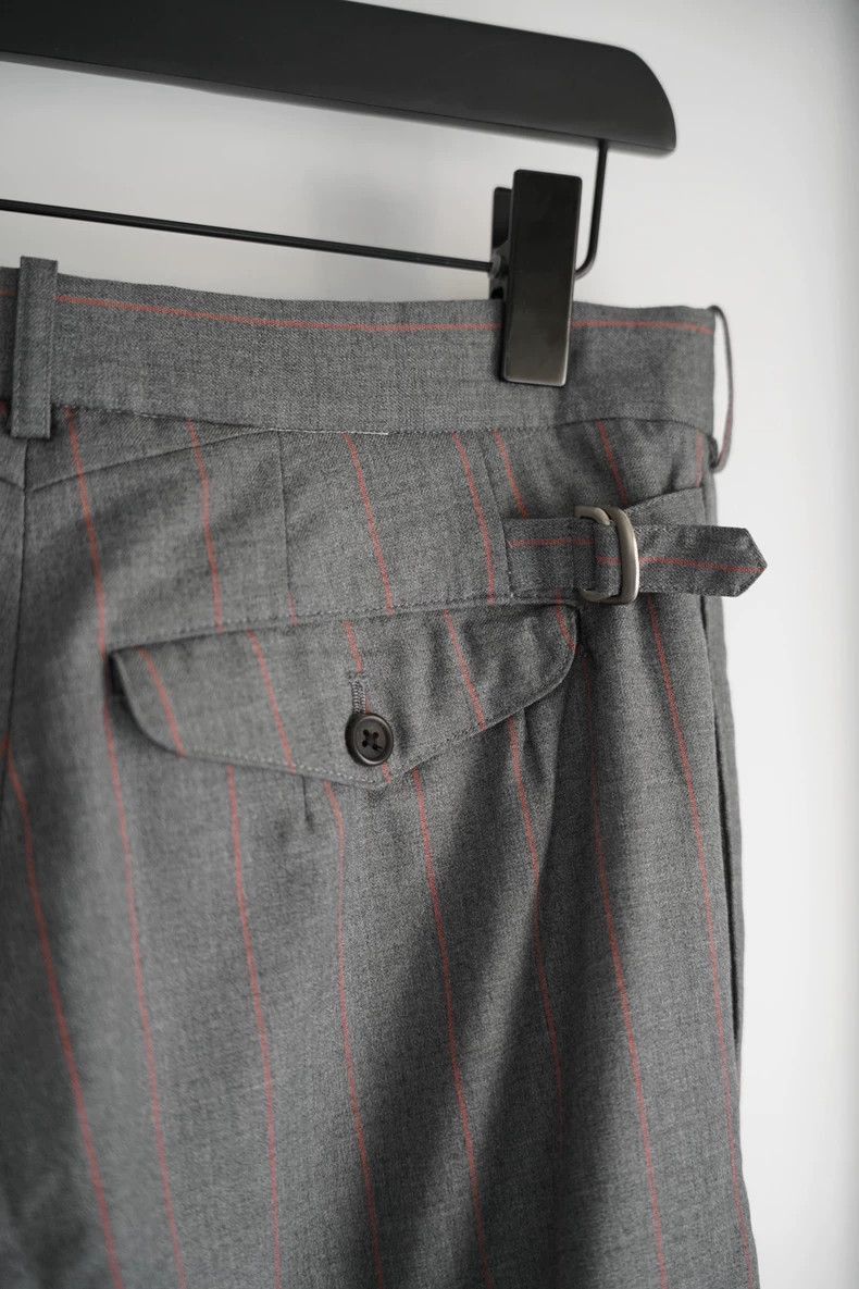 Yohji Yamamoto Yohji Yamamoto Yohji Yamamoto Gray Orange Striped Pants Size US 41 - 4 Thumbnail