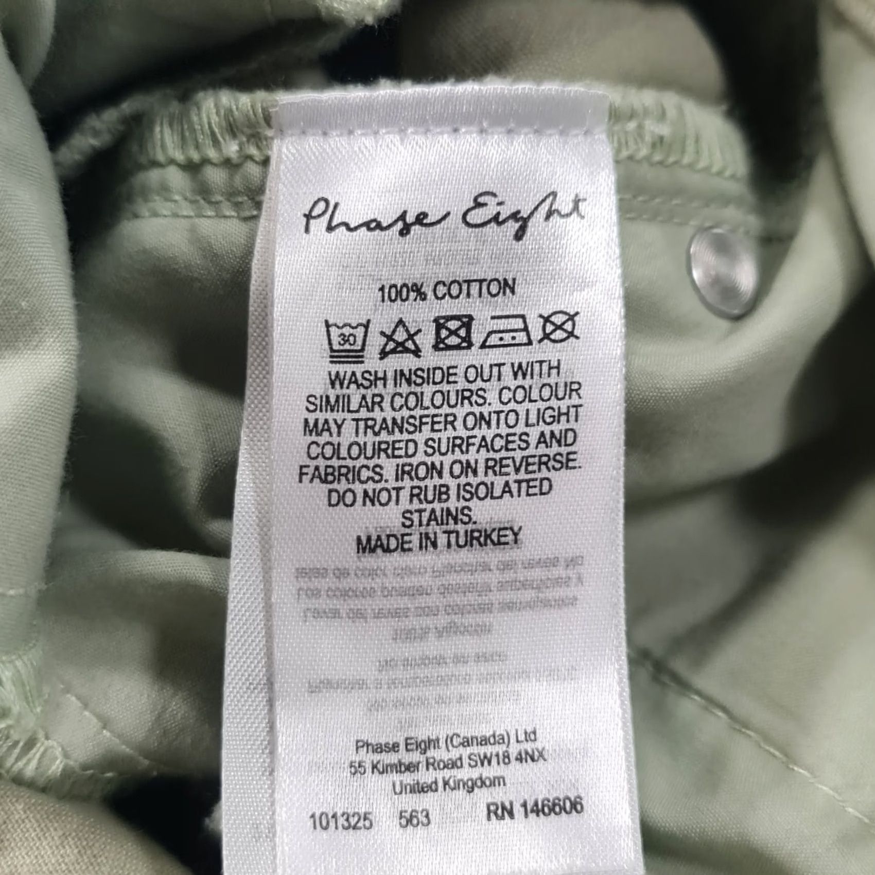 Vintage Phase Eight Womens Jeans Green 10 UK Capri Elastic Waist Jeans Women 5-Pocket Denim High Rise Cropped 24in inseam Regular" Size 32" / US 10 / IT 46 - 7 Thumbnail