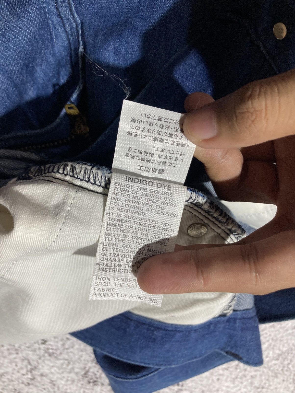 CABANE de ZUCCa Zucca by Issey Miyake Soft Denim Jeans Indigo Dye Pants Size US 31 - 17 Thumbnail