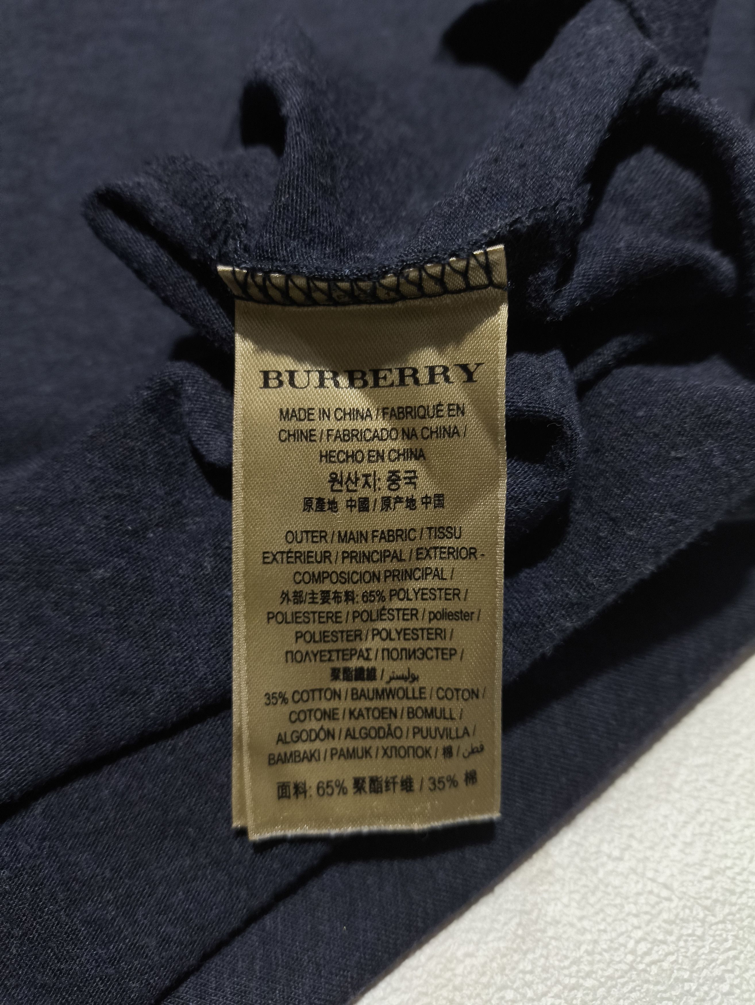 Burberry Burberry T-Shirt - Martford - Bleu Foncé - Homme Size US L / EU 52-54 / 3 - 5 Thumbnail
