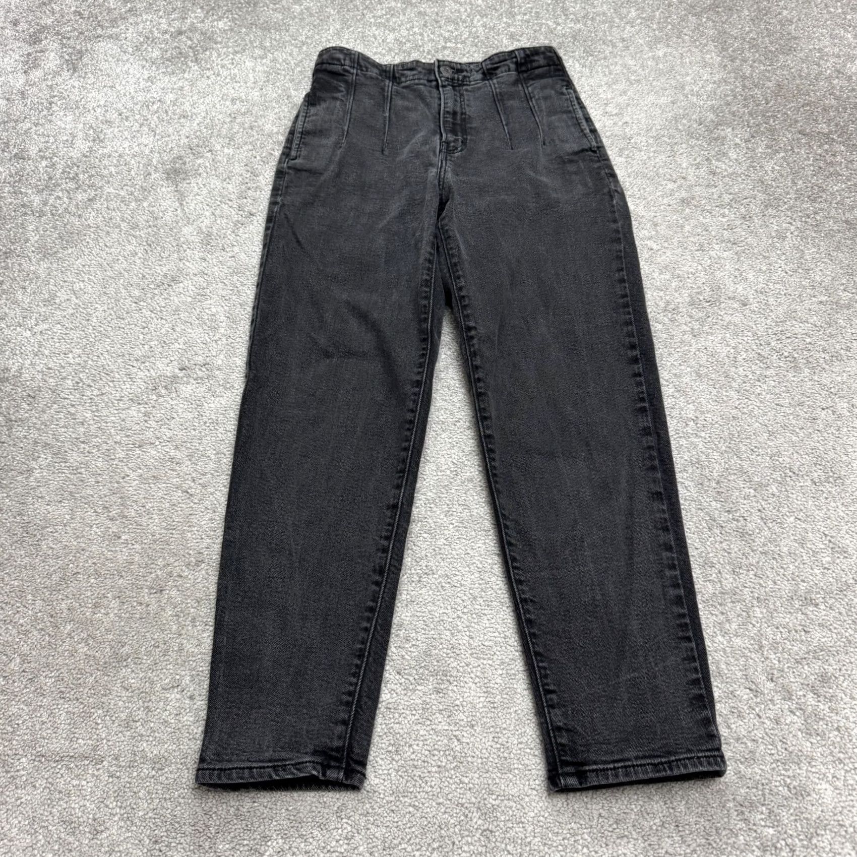 Levi's Levi's High Waisted Taper Denim Mom Jeans Womens 27x27 Washed Black Casual 27 Jeans Womens Levi's Black City Streetwear 90s Womens Size 27" / US 4 / IT 40 - 2 Thumbnail