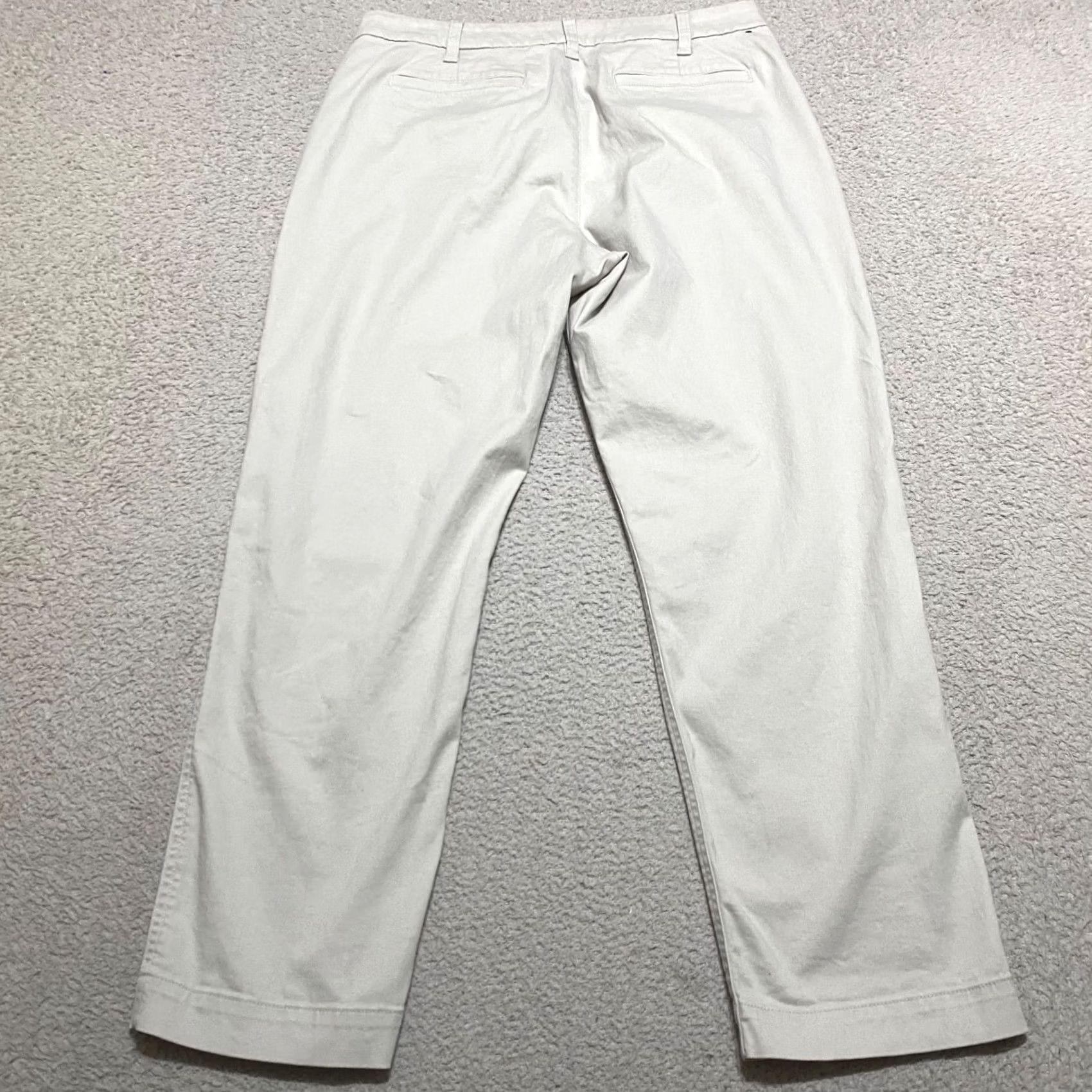 J.Crew J.CREW Womens Pants Beige Straight Chino High Rise 12 Regular Size 12 Size 34" / US 12 / IT 48 - 2 Thumbnail