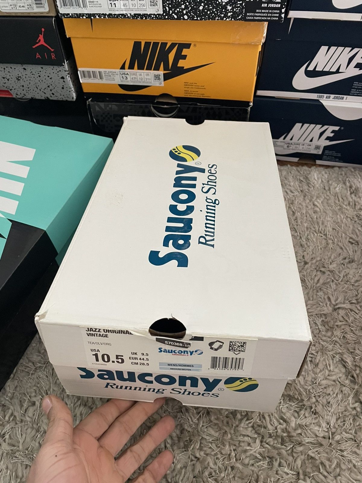 Saucony Saucony Jazz Original Teal/Olive/Orange Size US 10.5 / EU 43-44 - 12 Thumbnail