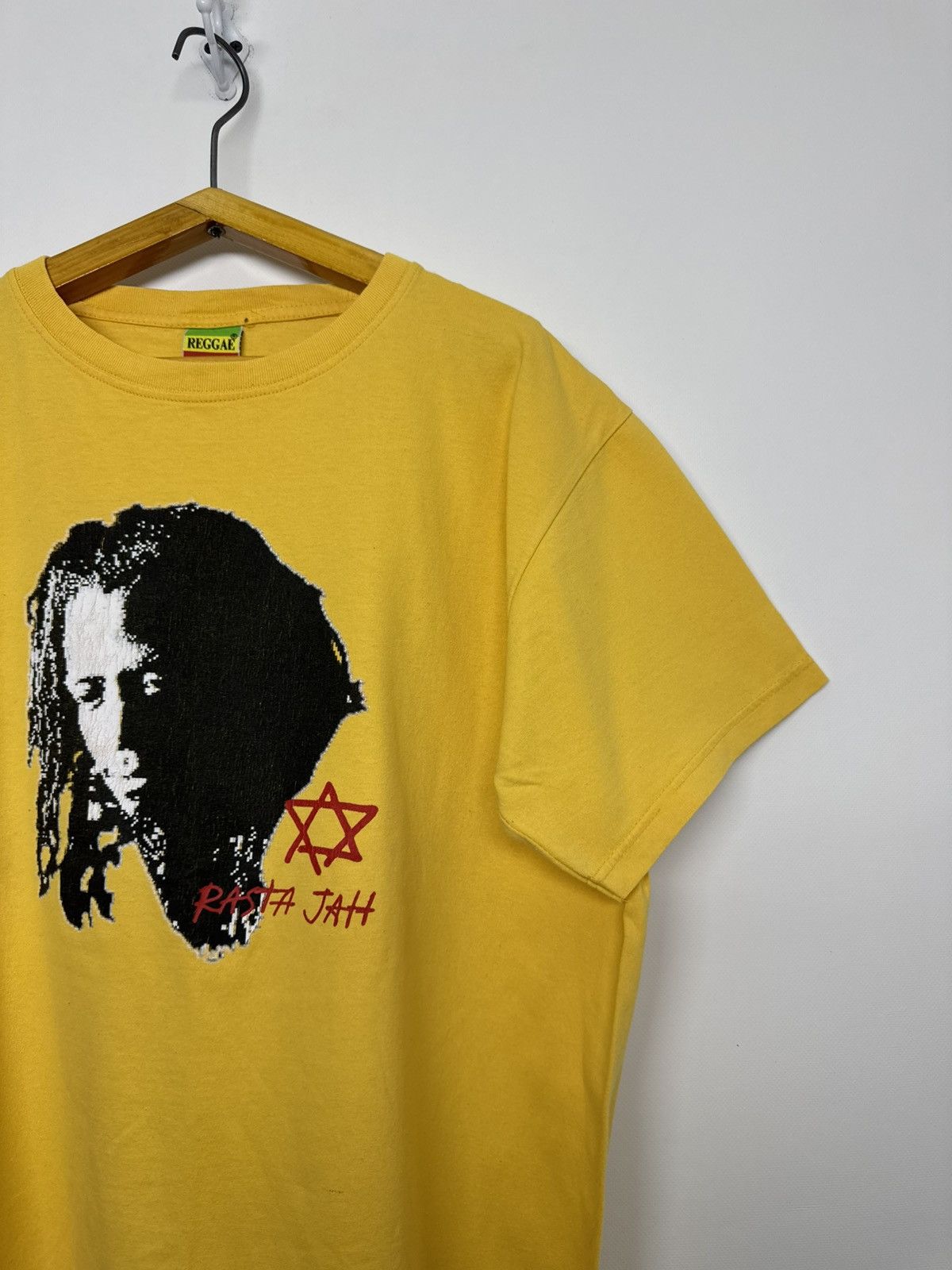 Bob Marley Rare! Vintage RASTAMAN RASTA JAH T Shirt Bob Marley Weed Size US L / EU 52-54 / 3 - 7 Thumbnail