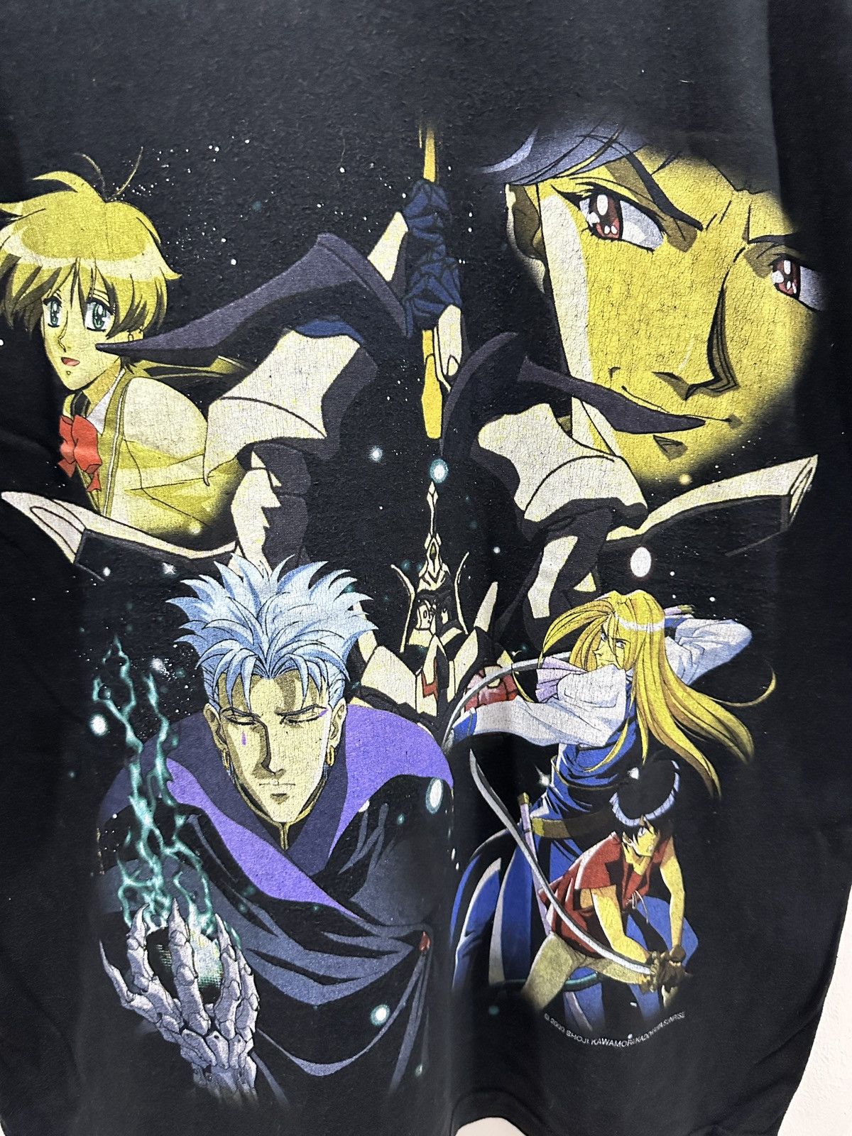 vintage 2000 THE VISION OF ESCAFLOWNE anime promo t-shirts