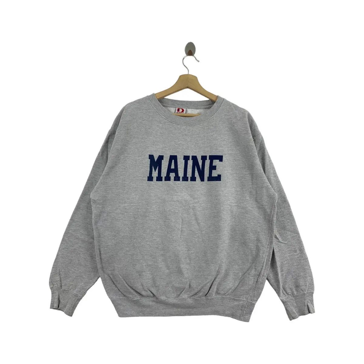 Vintage Vintage 90’ MAINE UNIVERSITY ORONO Collegiate Sweatshirt Size L / US 10 / IT 46 - 1 Thumbnail