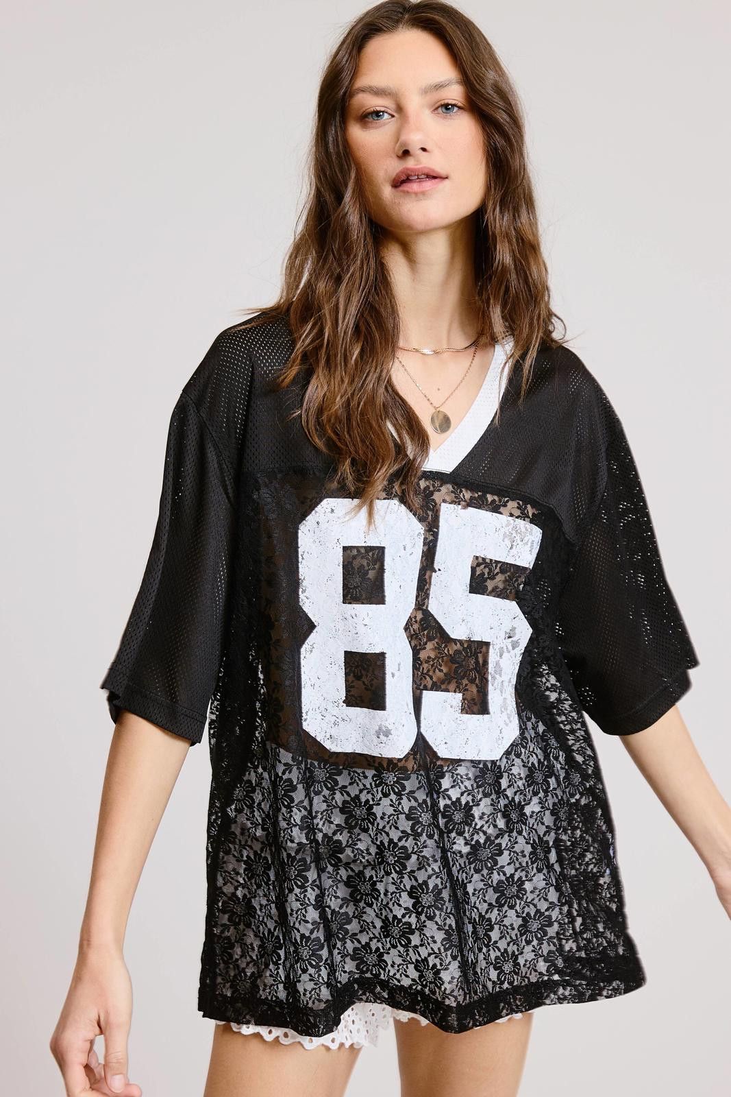 Other Sporty Chic Lace Number 85 Graphic Jersey Restocked!! Size S / US 4 / IT 40 - 9 Thumbnail