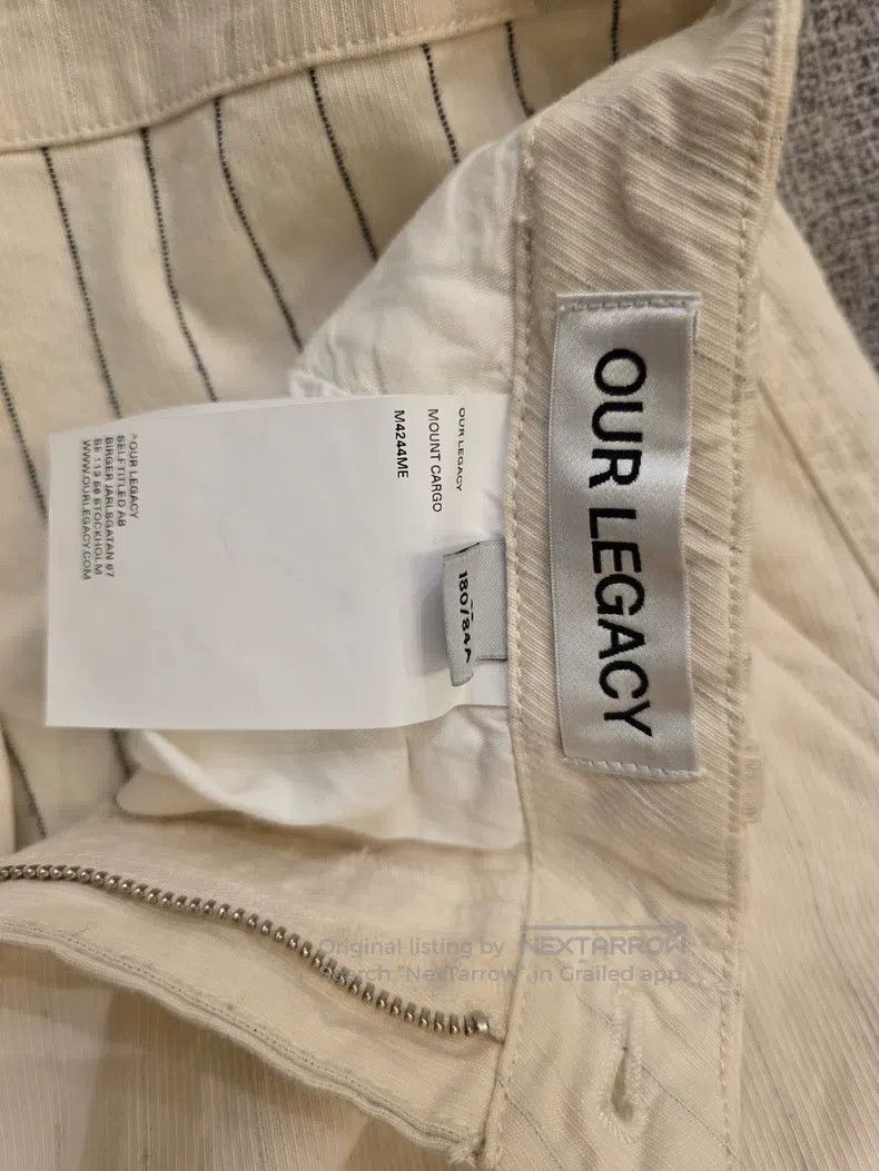 Our Legacy Our Legacy size L Off-White Stripe Work Pants Size US 39 - 3 Thumbnail