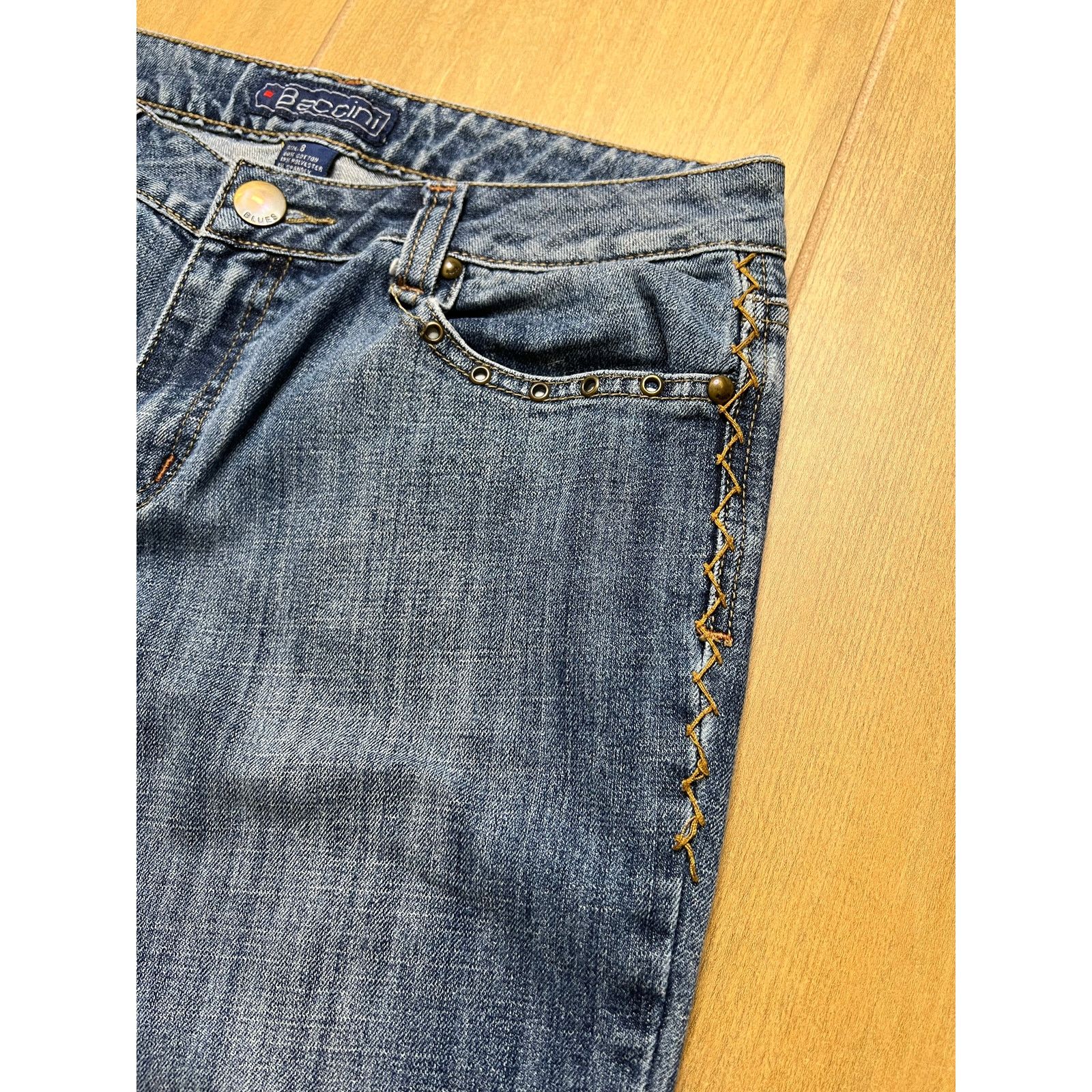 Vintage Vintage BACCINI Women's Sz 8 Mid Rise Flared Y2K western Size 30" / US 8 / IT 44 - 9 Thumbnail