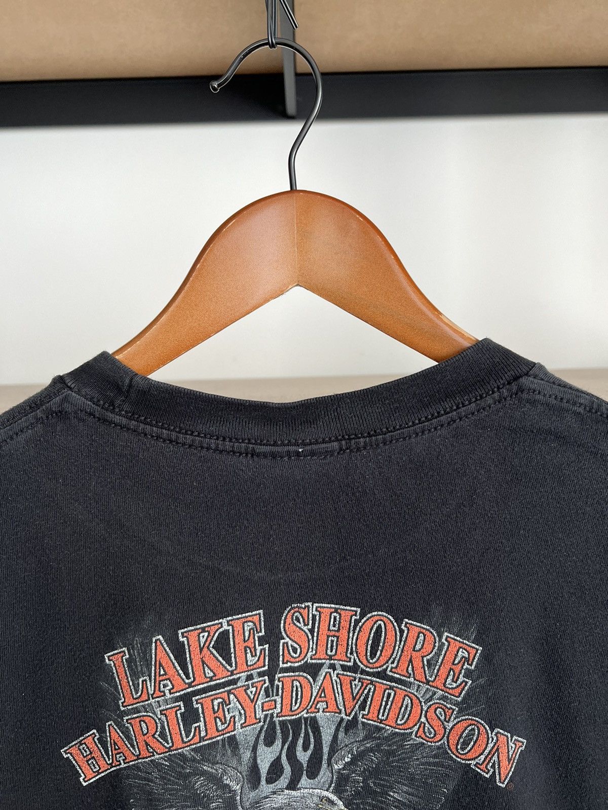 Harley Davidson Vintage 2010 Harley Davidson Motorcycles Eagle Flame T-shirt Size US L / EU 52-54 / 3 - 18 Thumbnail