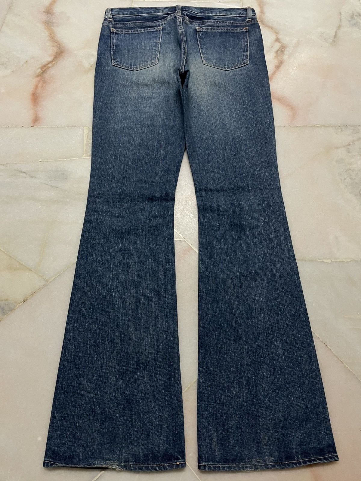 Japanese Brand 💥Flared💥90s Style DMG Mudwash Bell Bottom Sick Jean Japan Size US 29 - 11 Thumbnail