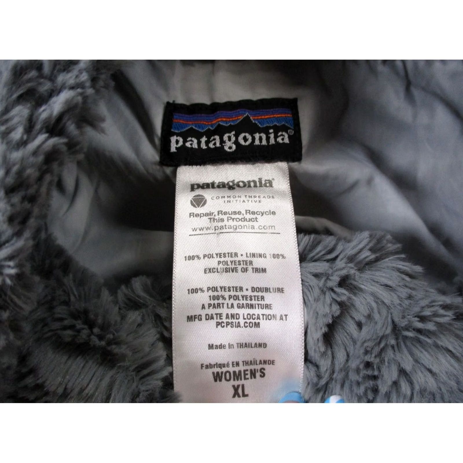 Patagonia Patagonia Jacket Women XL Gray Pelage Curly High Pile Fuzzy Fleece Outdoor 28230 Size XL / US 12-14 / IT 48-50 - 6 Thumbnail