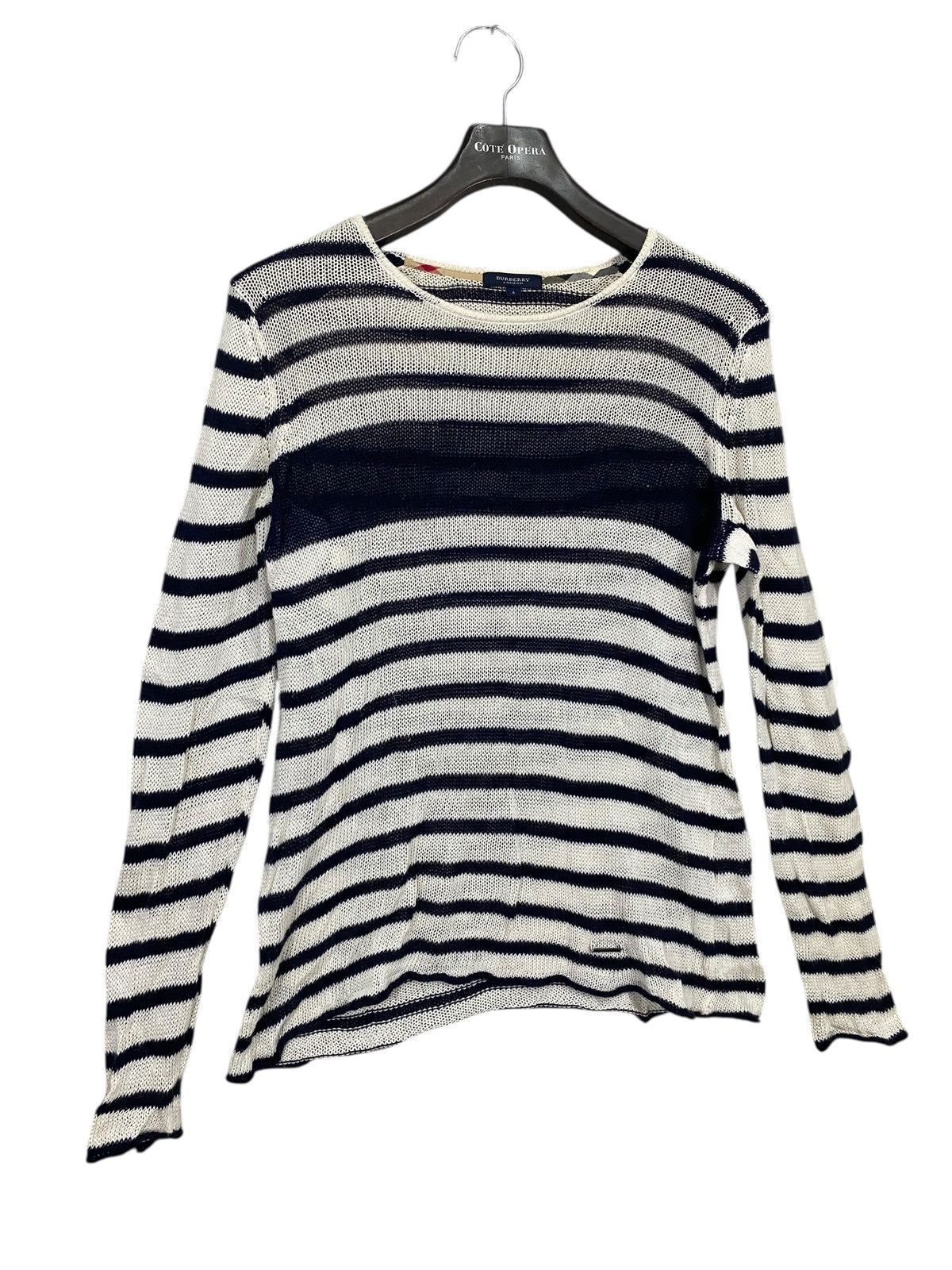 Burberry Vintage burberry london mesh sweater pullover size 4 Size L / US 10 / IT 46 - 3 Thumbnail