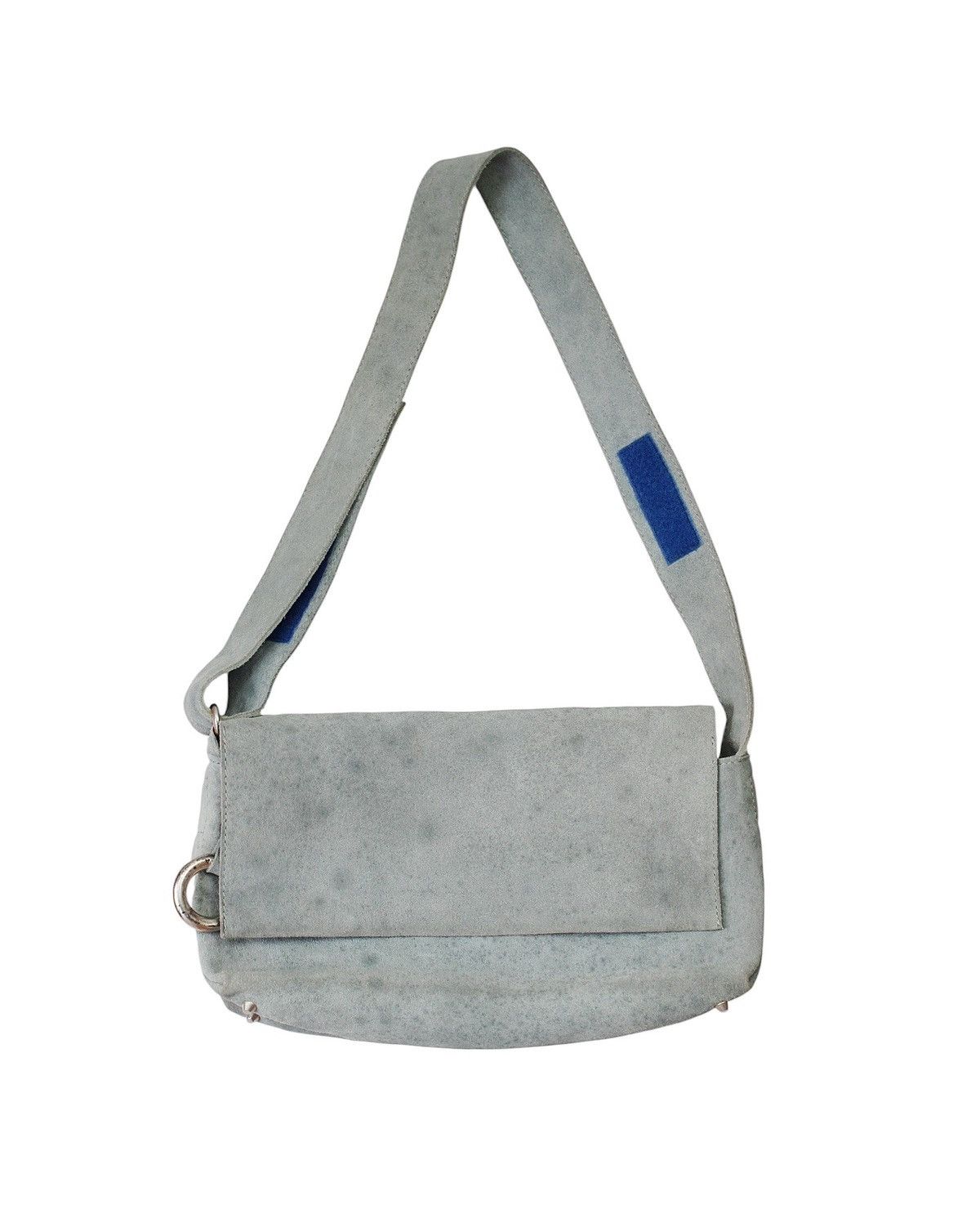 2000S SEQUOIA PARIS SUEDE SHOULDER BAG - MINT GREEN