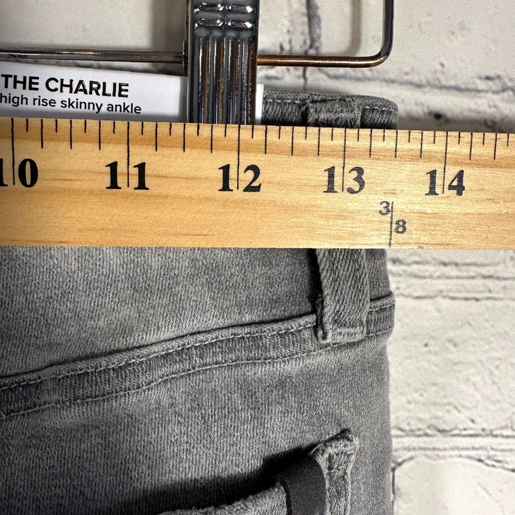 Vintage Joes Jeans The Charlie High Rise Skinny Ankle Grey Cloud Wash 26 Jeans Women Button Zip Pockets Cotton Blend Stretch 5-Pocket Modern Slim Vintage No Size 26" / US 2 / IT 38 - 5 Thumbnail
