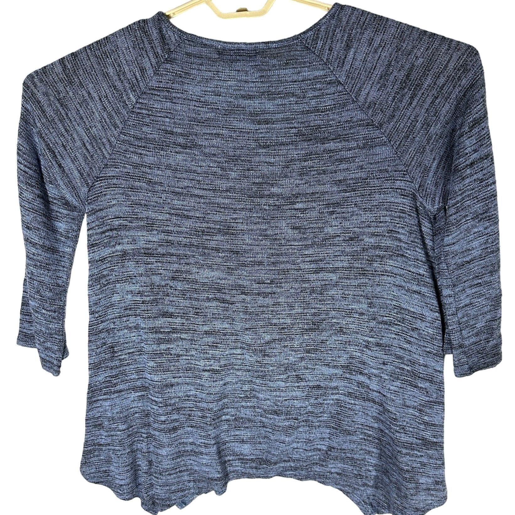 Vintage Unity Blue Bohemian Tunic Sweater XL Long Sleeve V-Neck Women Size XL / US 12-14 / IT 48-50 - 3 Thumbnail