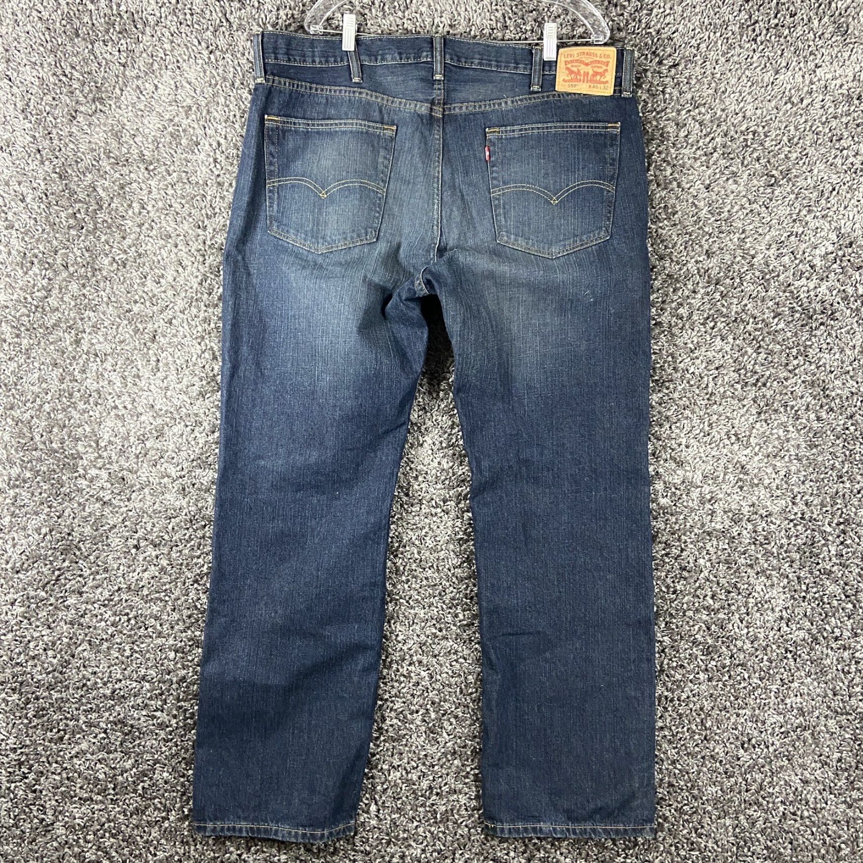 Levi's LEVI'S 559 Jeans - Men - 40x32 - Blue - Straight - Regular - 559 Model Size US 40 / EU 56 - 6 Thumbnail