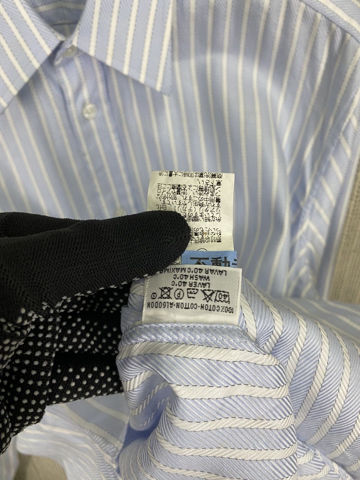 Hermes Vintage 90s hermes martin margiela era shirt button striped Size US L / EU 52-54 / 3 - 10 Thumbnail