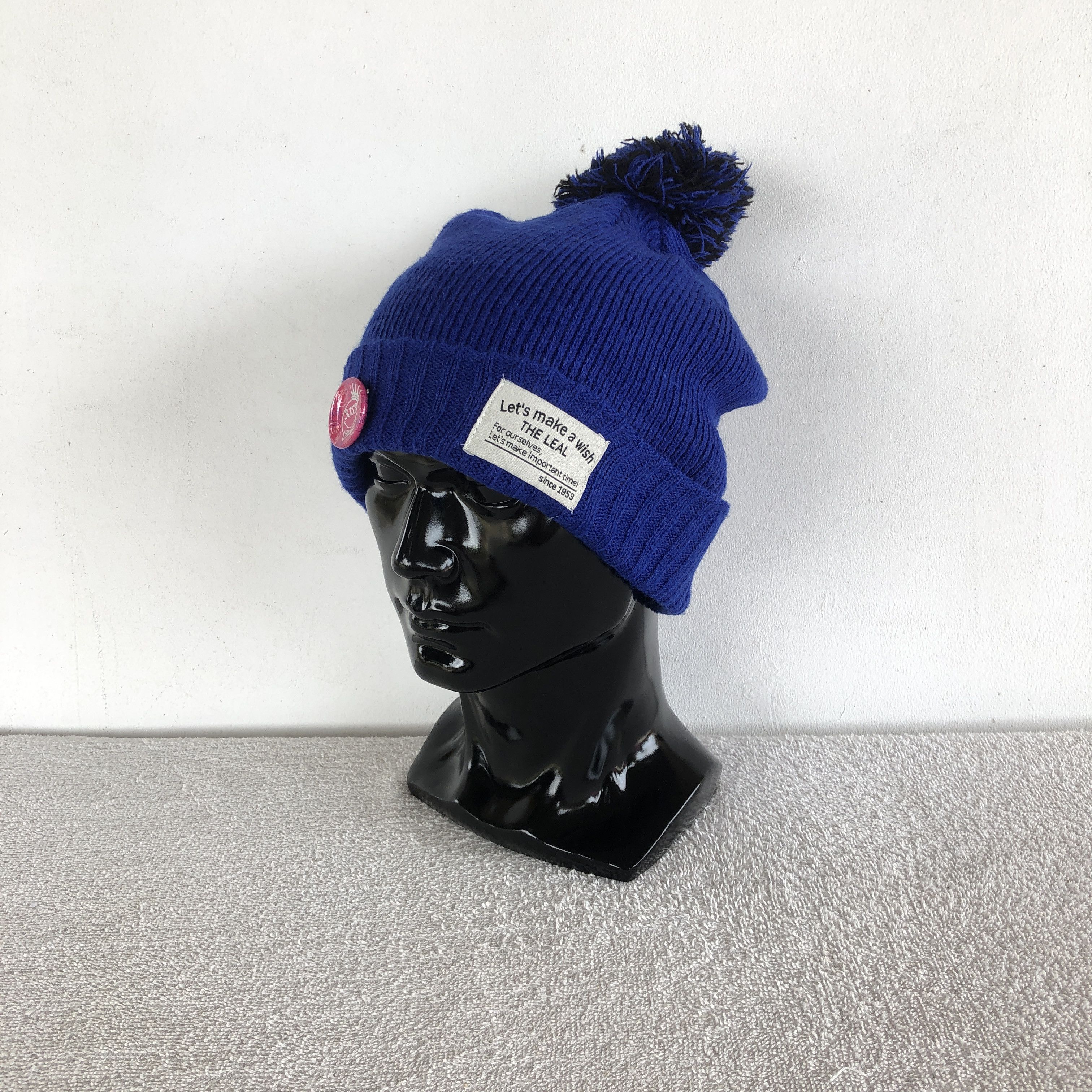 Japanese Brand × Vintage Vintage Y2K Cable Knit Beanie Pom Pom Snow Caps Hats Size ONE SIZE - 5 Thumbnail