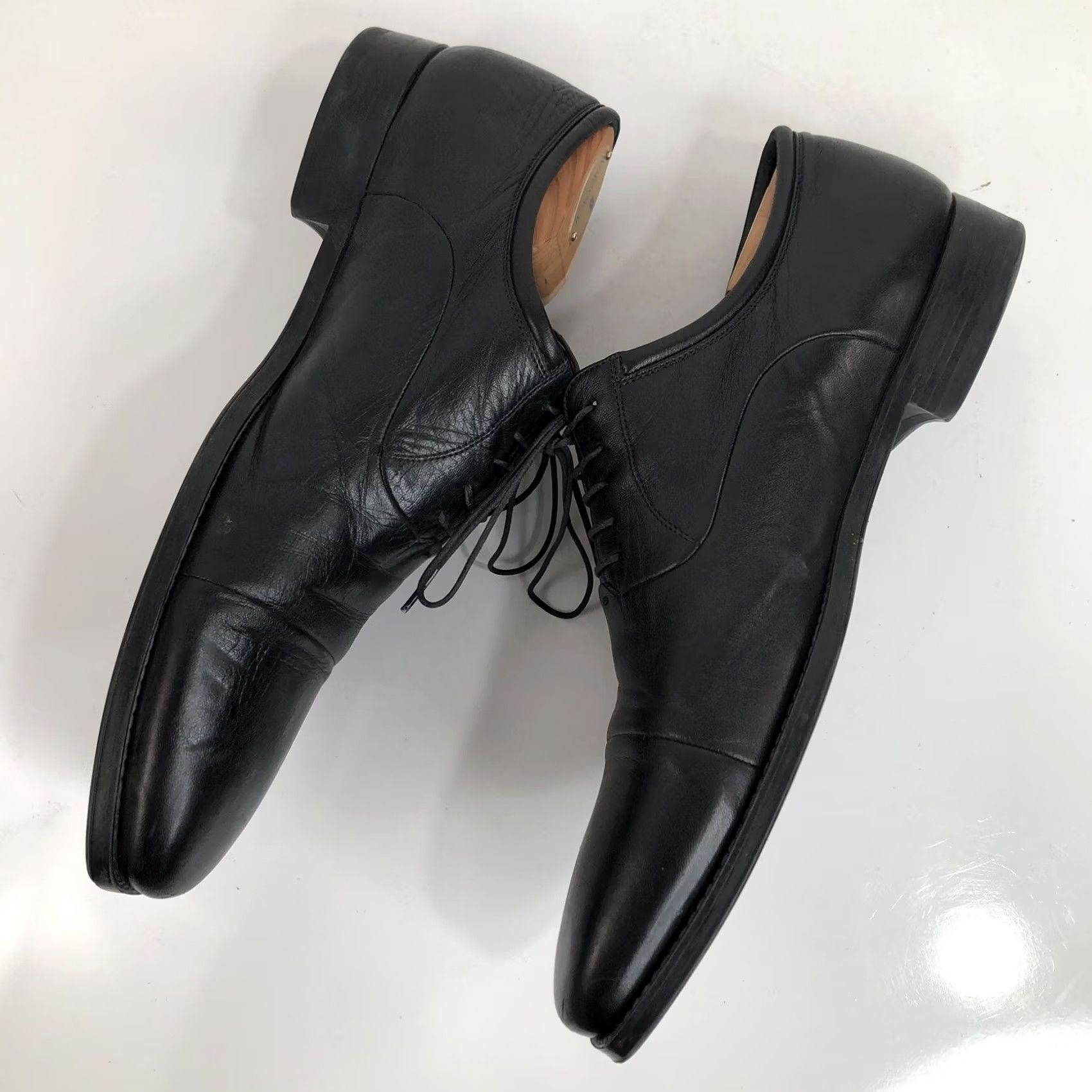 Magnanni MAGNANNI Leather Shoes Black 11.5 D Oxford Cap Toe Mens Size ONE SIZE - 5 Thumbnail