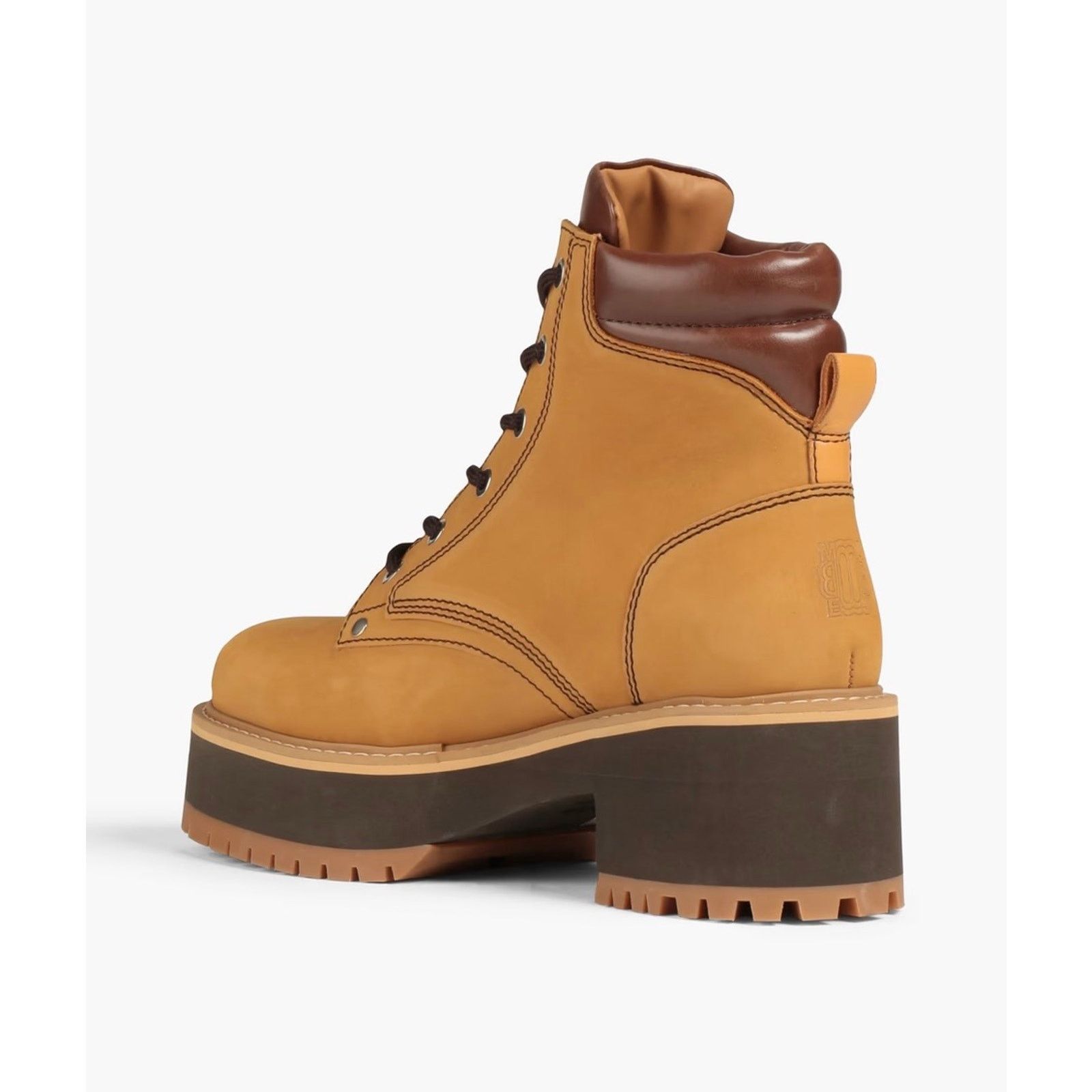 Maje NEW Maje Brown Nubuck Combat Boots Brown size 40 Size US 9.5 / IT 39.5 - 3 Thumbnail