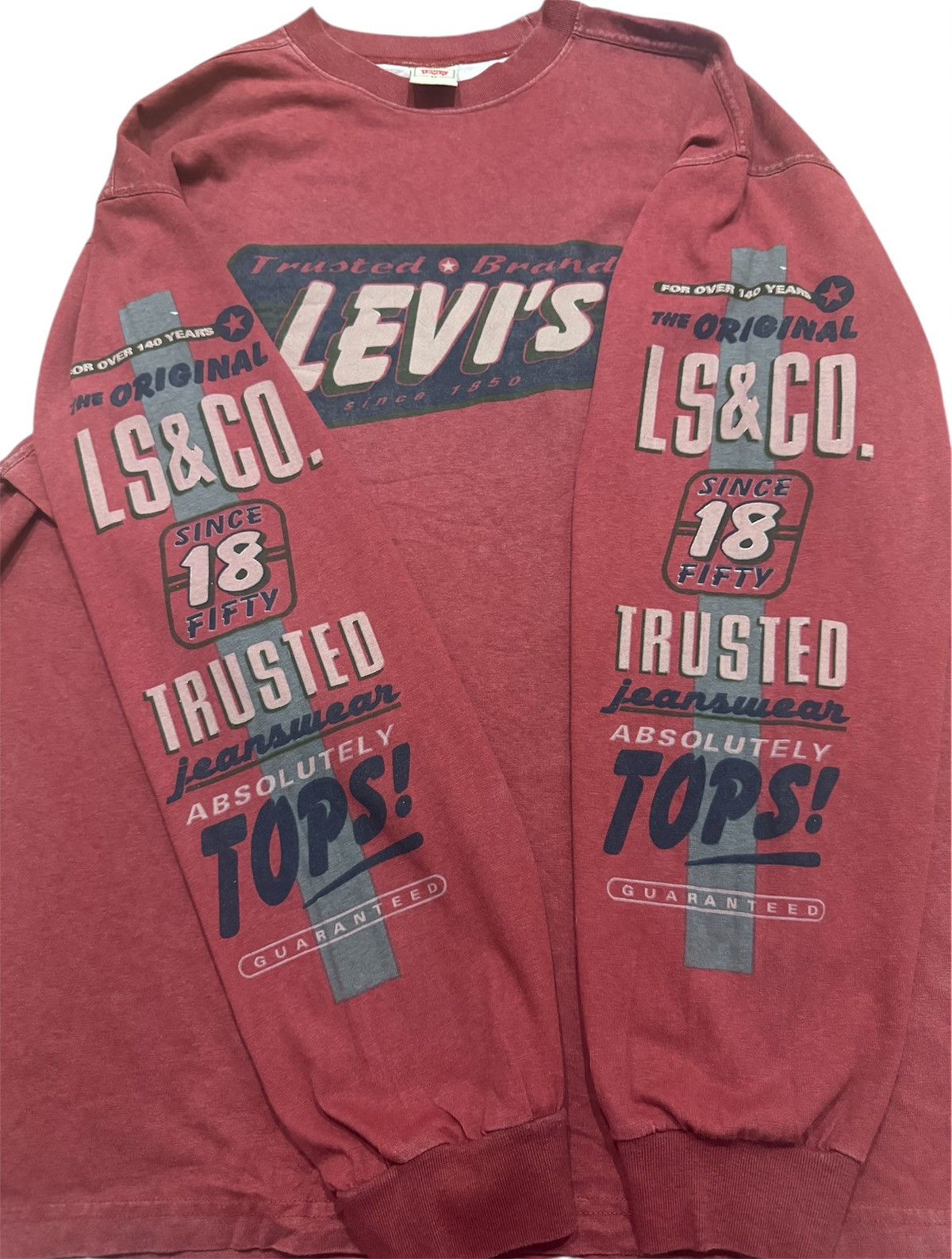 Levi's Vintage 90’s LEVI’S Long Sleeve Tee Size US M / EU 48-50 / 2 - 3 Thumbnail