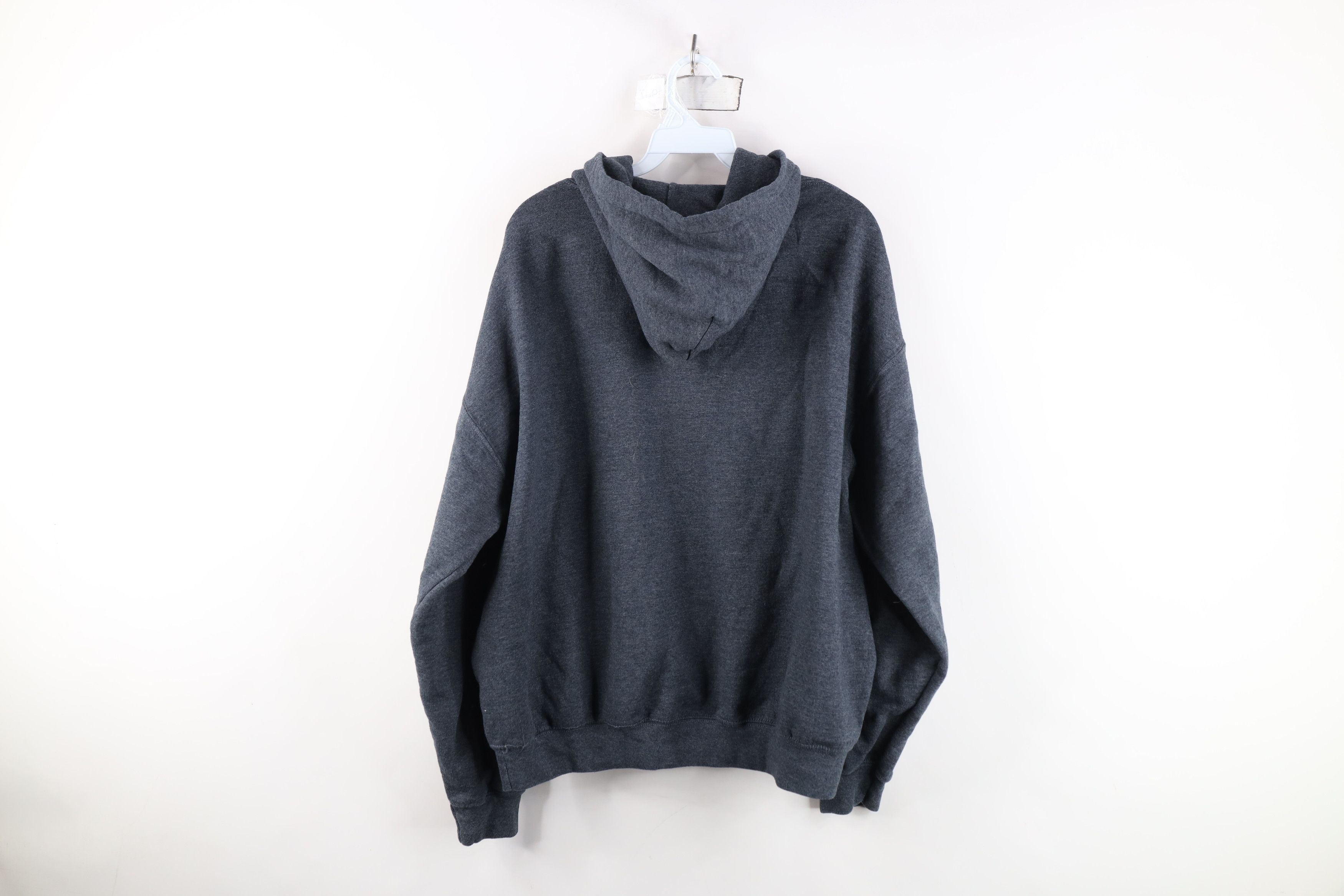 Vintage Vintage 90s Y2K Streetwear Boxy Fit Hoodie Sweatshirt Gray Size US XXL / EU 58 / 5 - 8 Thumbnail