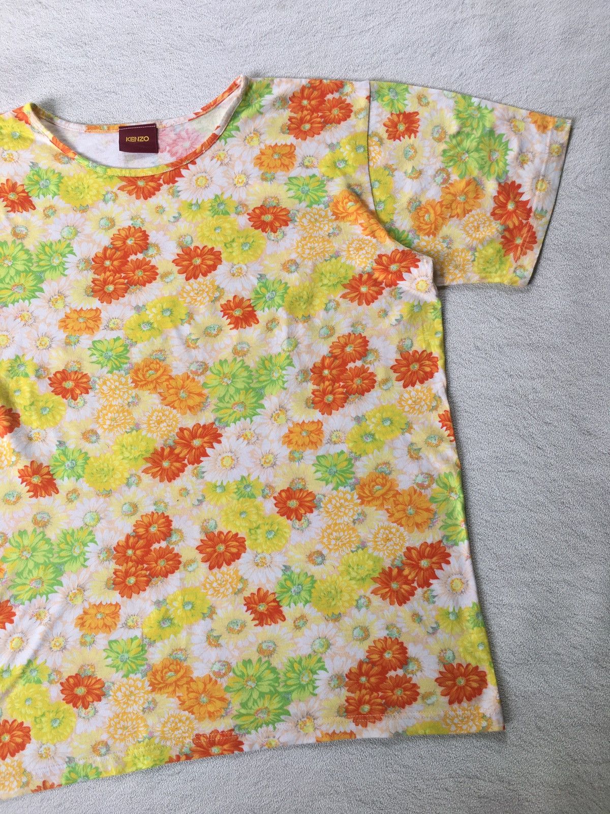 Kenzo Kenzo Floral Fullprint Tshirt Size US M / EU 48-50 / 2 - 2 Thumbnail