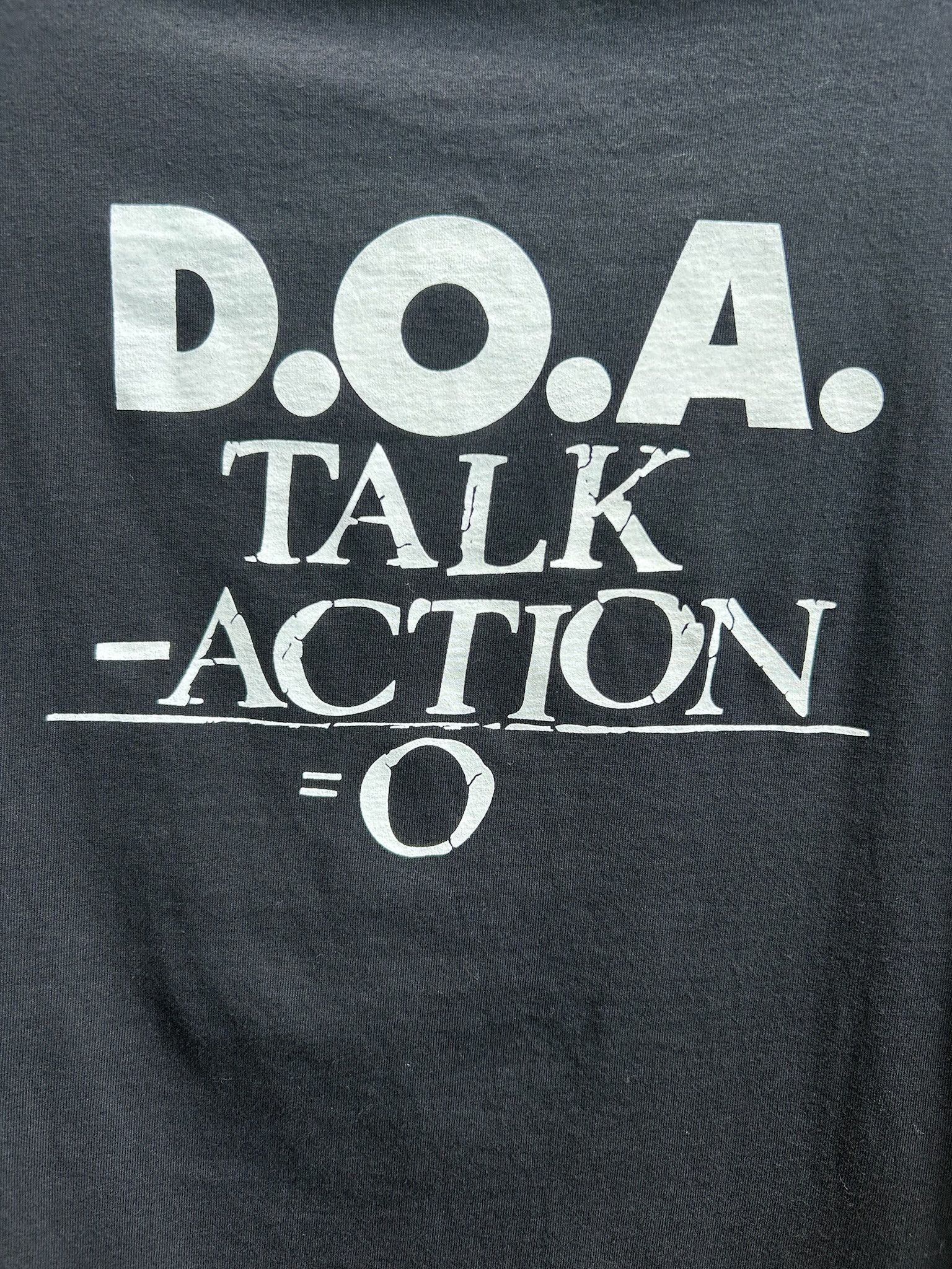 Band Tees Vintage 90s D.O.A. To Hell N Back Rock Band T-shirt Size US L / EU 52-54 / 3 - 11 Thumbnail