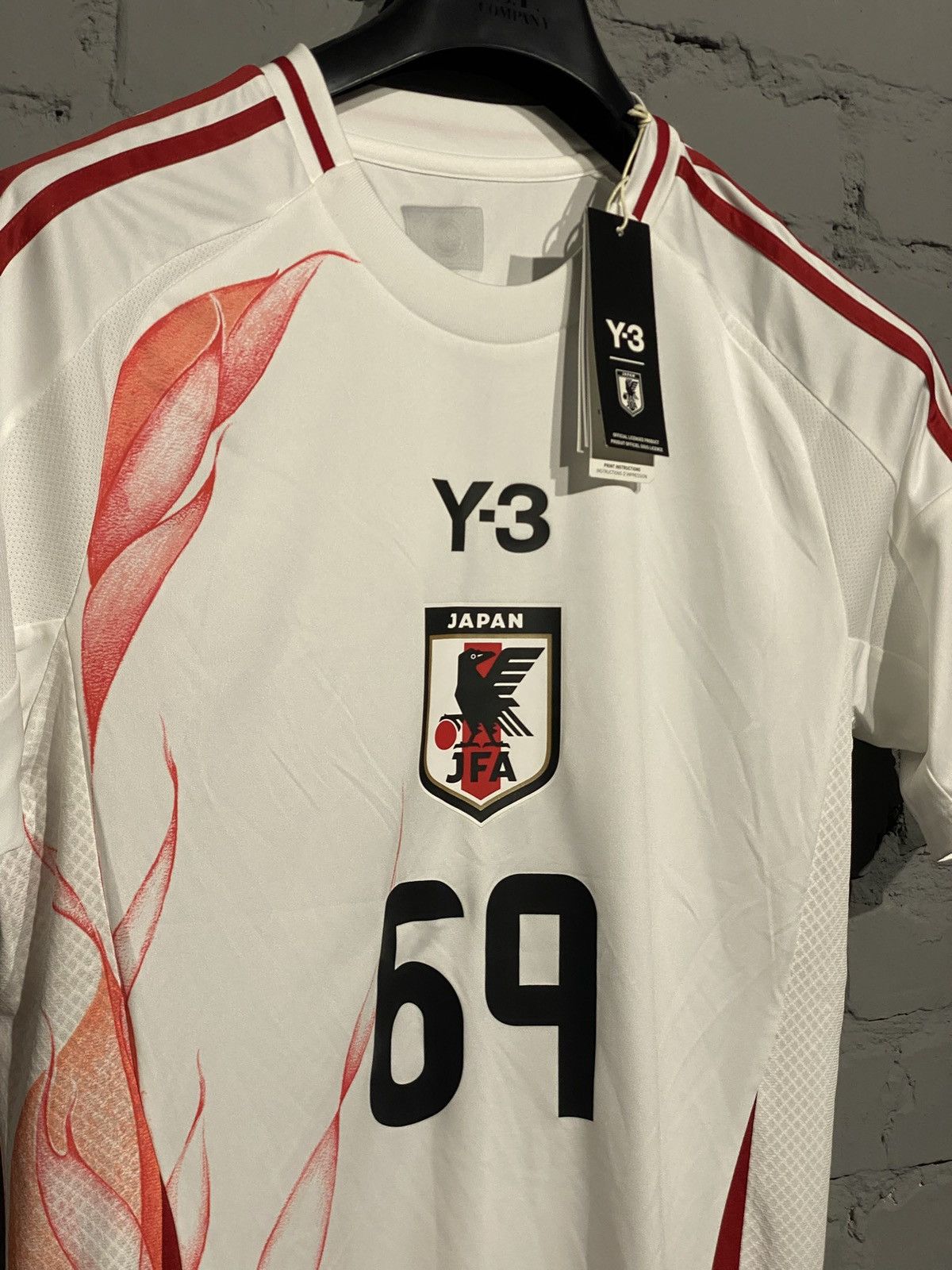 Y-3 🇯🇵 Y-3 Adidas Japan Exclusive Football Jersey 2024 JFA Size US S / EU 44-46 / 1 - 2 Thumbnail