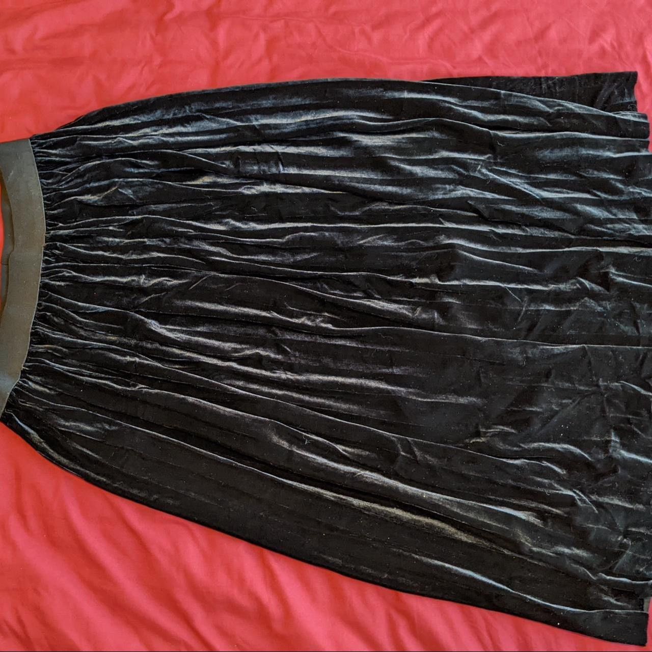 Japanese Brand × Seditionaries × Vintage Japanese Vintage Royal Velvet Maxi Skirt Size 30" / US 8 / IT 44 - 3 Thumbnail