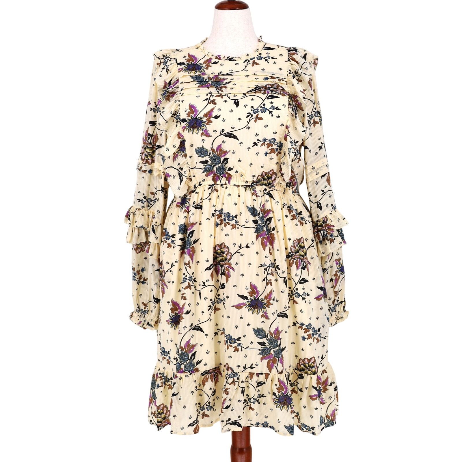 Scotch & Soda Scotch & Soda Women Floral Viscose Cocktail Mini Dress L Size L / US 10 / IT 46 - 1 Thumbnail