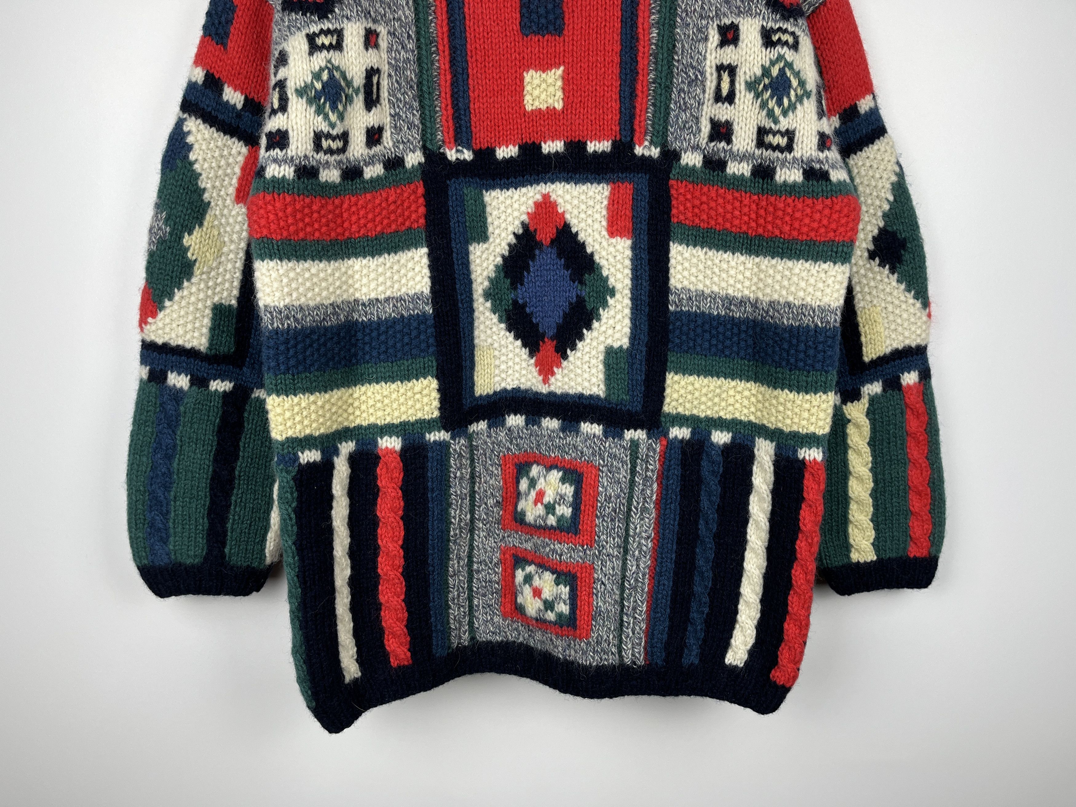 Vintage PACO Geometric Abstract Wool Knit Sweater Size S/M Christmas Size US S / EU 44-46 / 1 - 13 Thumbnail