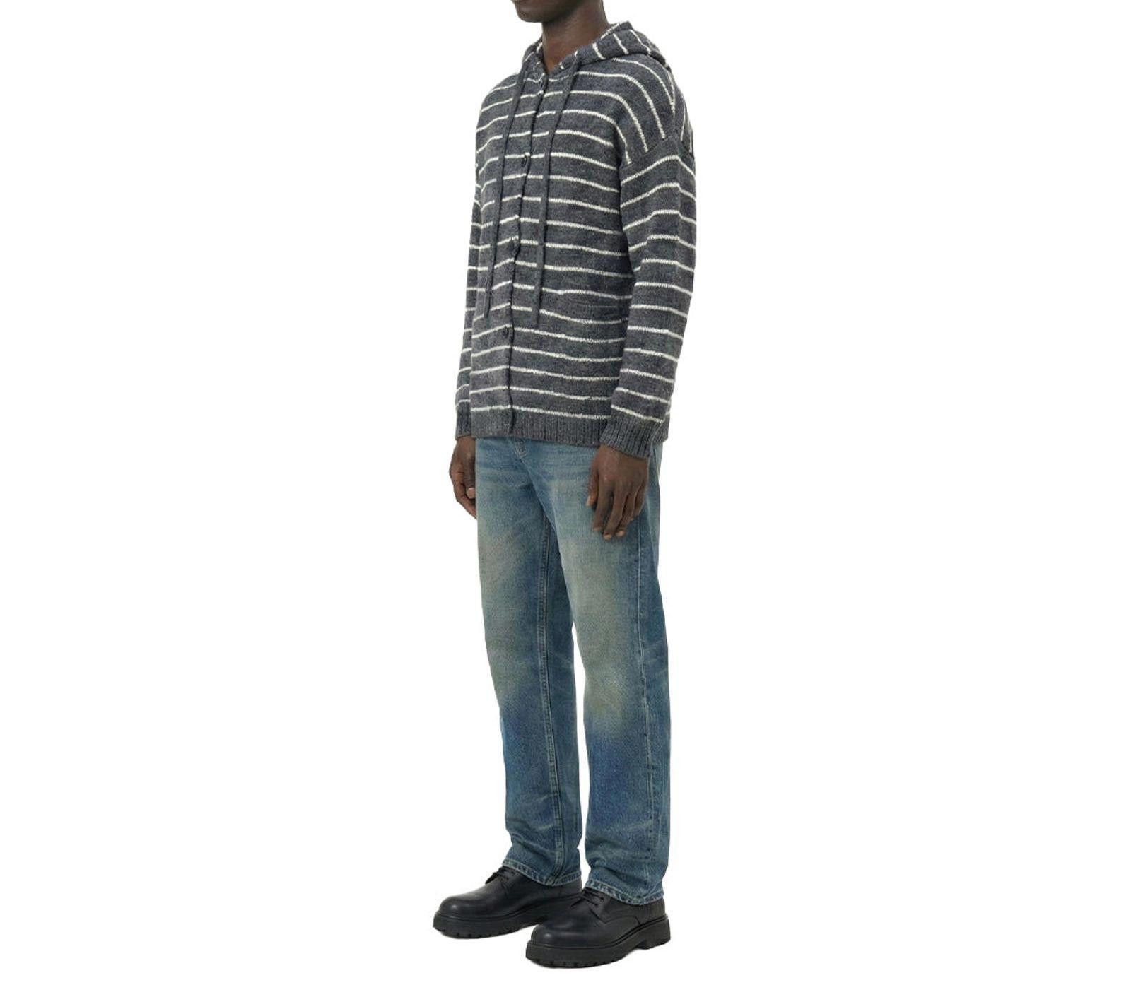 Other Beige Stripe Hooded Wool-Polyester Button Cardigan Size US M / EU 48-50 / 2 - 4 Thumbnail
