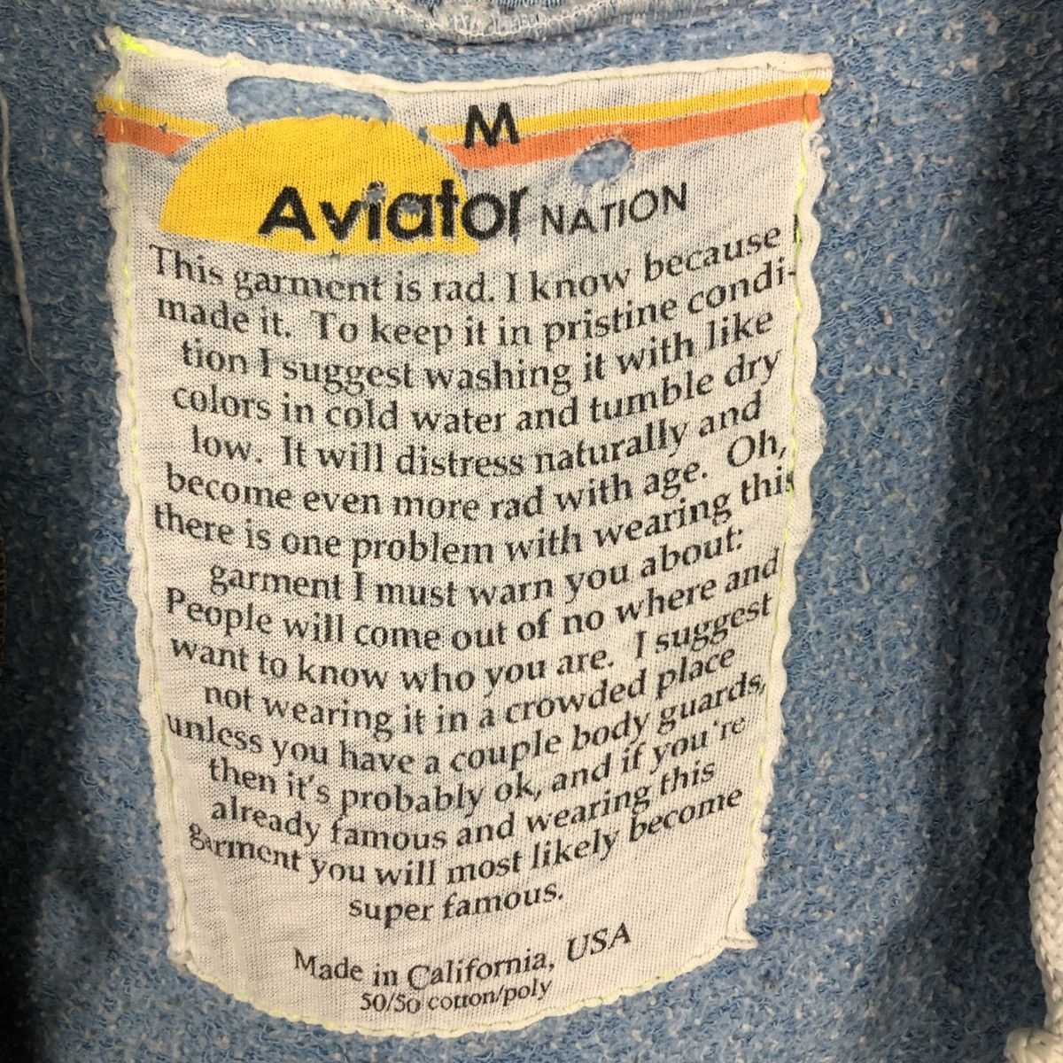 Vintage 📌Vintage Zipper Hoodie Aviator Nation Military Big Logo Size US M / EU 48-50 / 2 - 21 Thumbnail