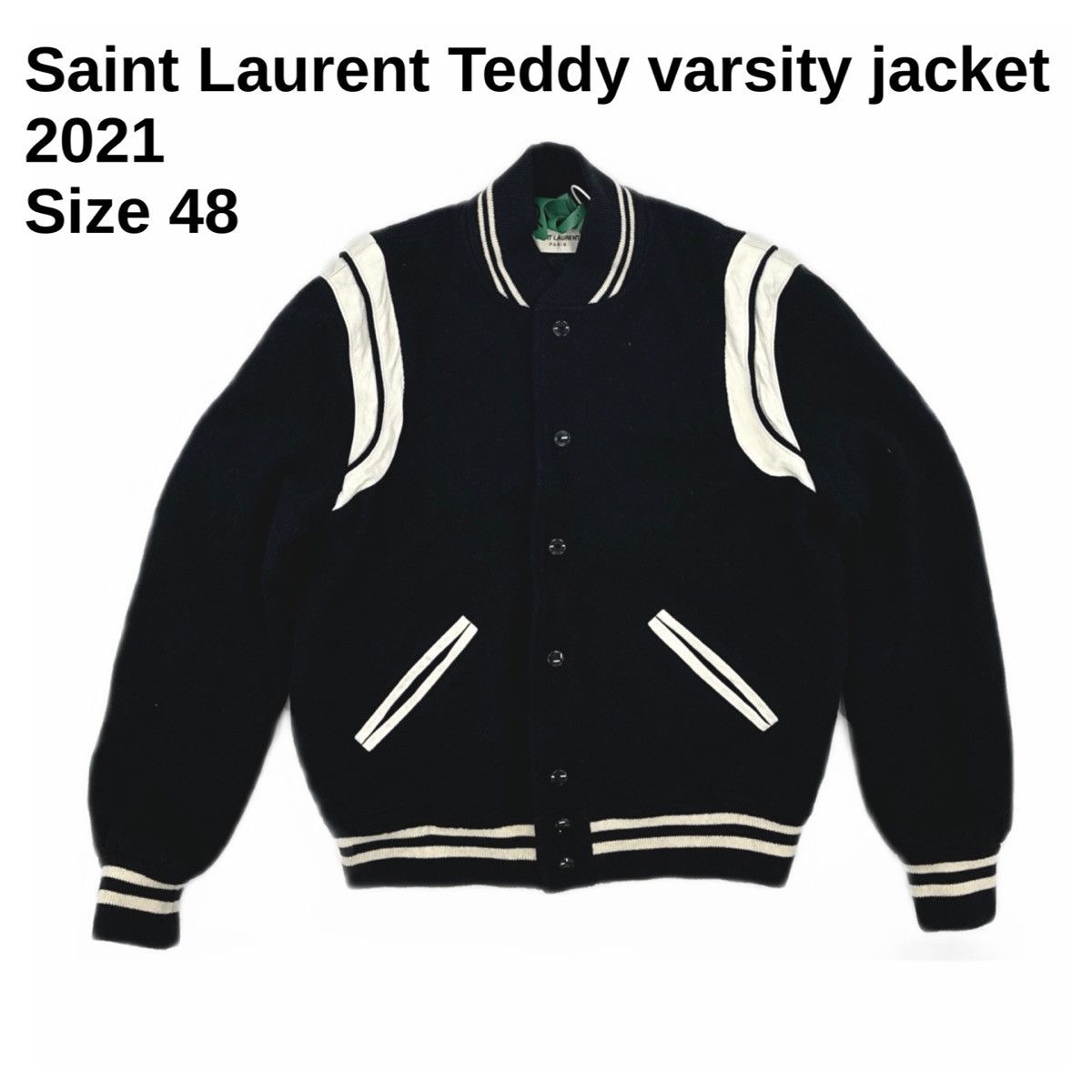 Saint Laurent Paris Saint Laurent Teddy Varsity Jacket Size 48