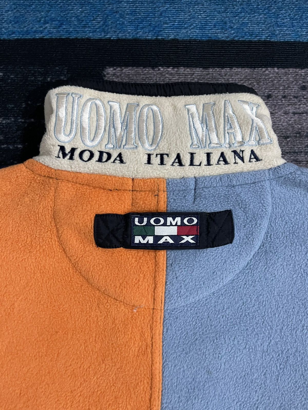 Vintage Vintage UOMO MAX MODA ITALIANA Half Zipper Fleece Jacket Size US XL / EU 56 / 4 - 11 Thumbnail
