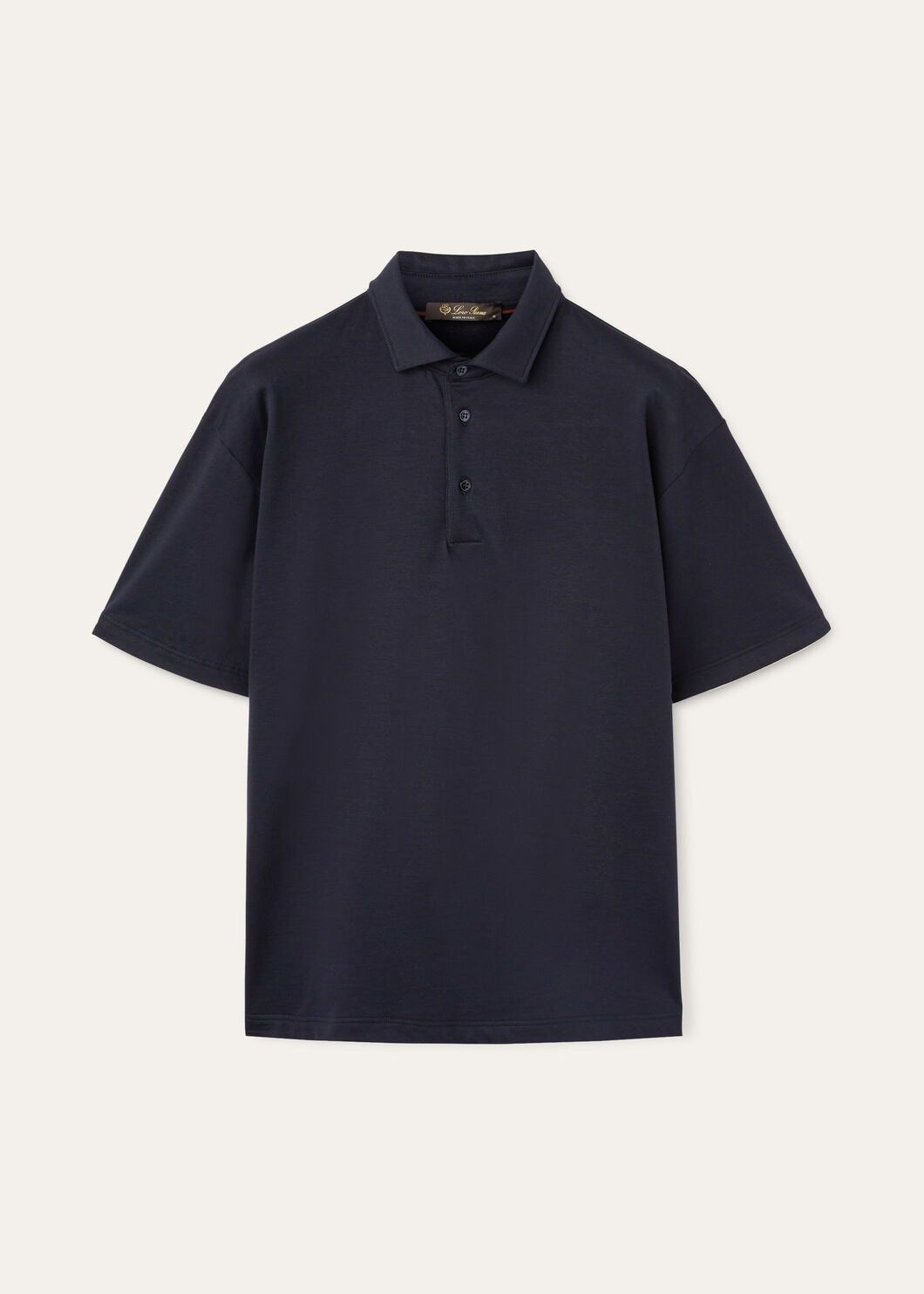 Loro Piana o1w1db10125 FAN8036 Assabu Polo Shirt in Navy Blue Size US M / EU 48-50 / 2 - 1 Thumbnail