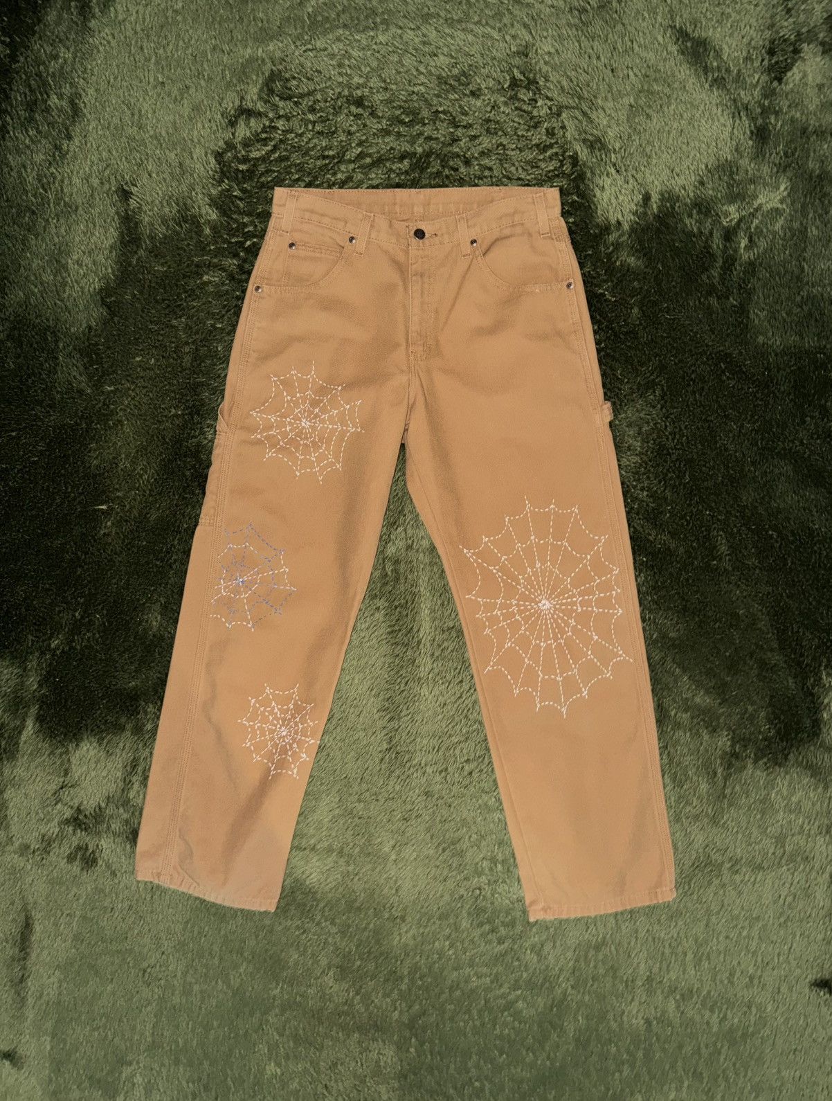 Dickies [32x30] Dickies Sashiko Spider Web Custom Carpenter Pants Size US 32 / EU 48 - 1 Thumbnail