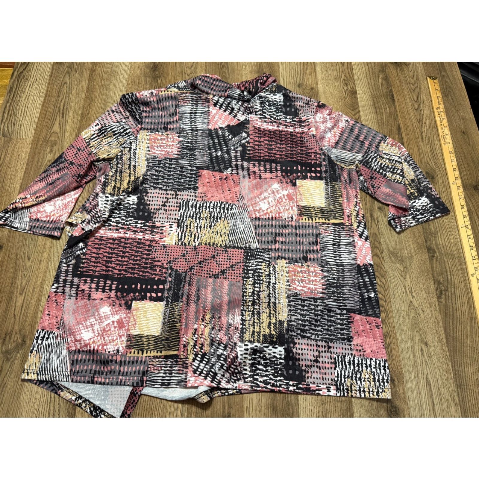 Pinko Onque Casual Shirt 2X Pink Long Sleeve Turtleneck Womens Size XXL / US 16-18 / IT 52-54 - 2 Thumbnail