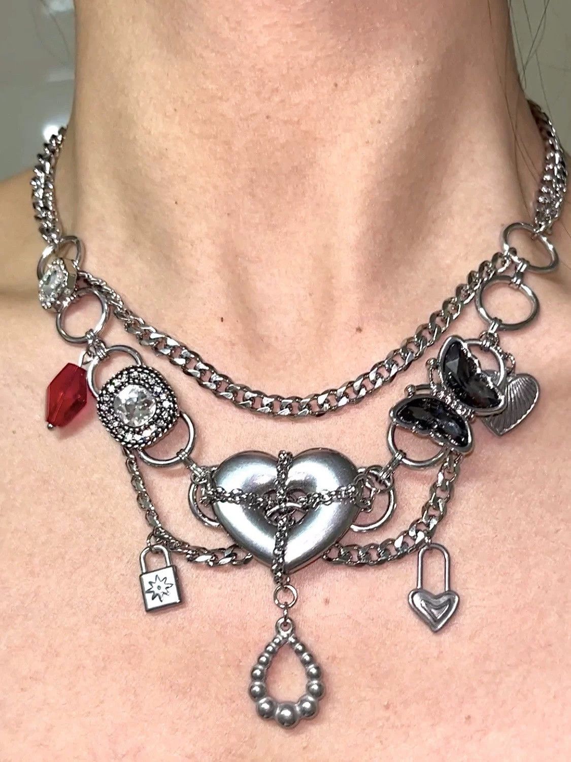 Japanese Brand × Vintage Retro punk necklace Size ONE SIZE - 2 Thumbnail